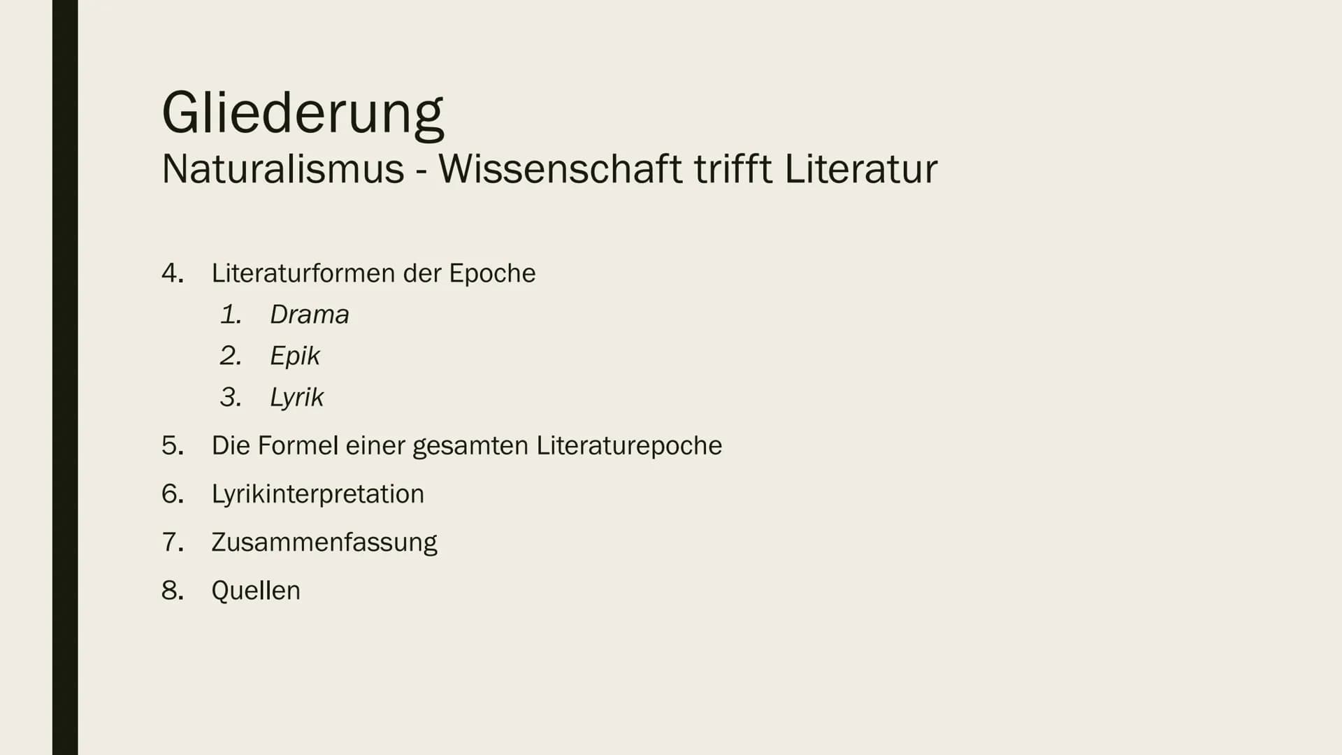 Das größte Maul und das
kleinste Hirn, wohnen meist
unter derselben Stirn.
~Arno Holz (1863-1929) NATURALISMUS
Wissenschaft trifft Literatu