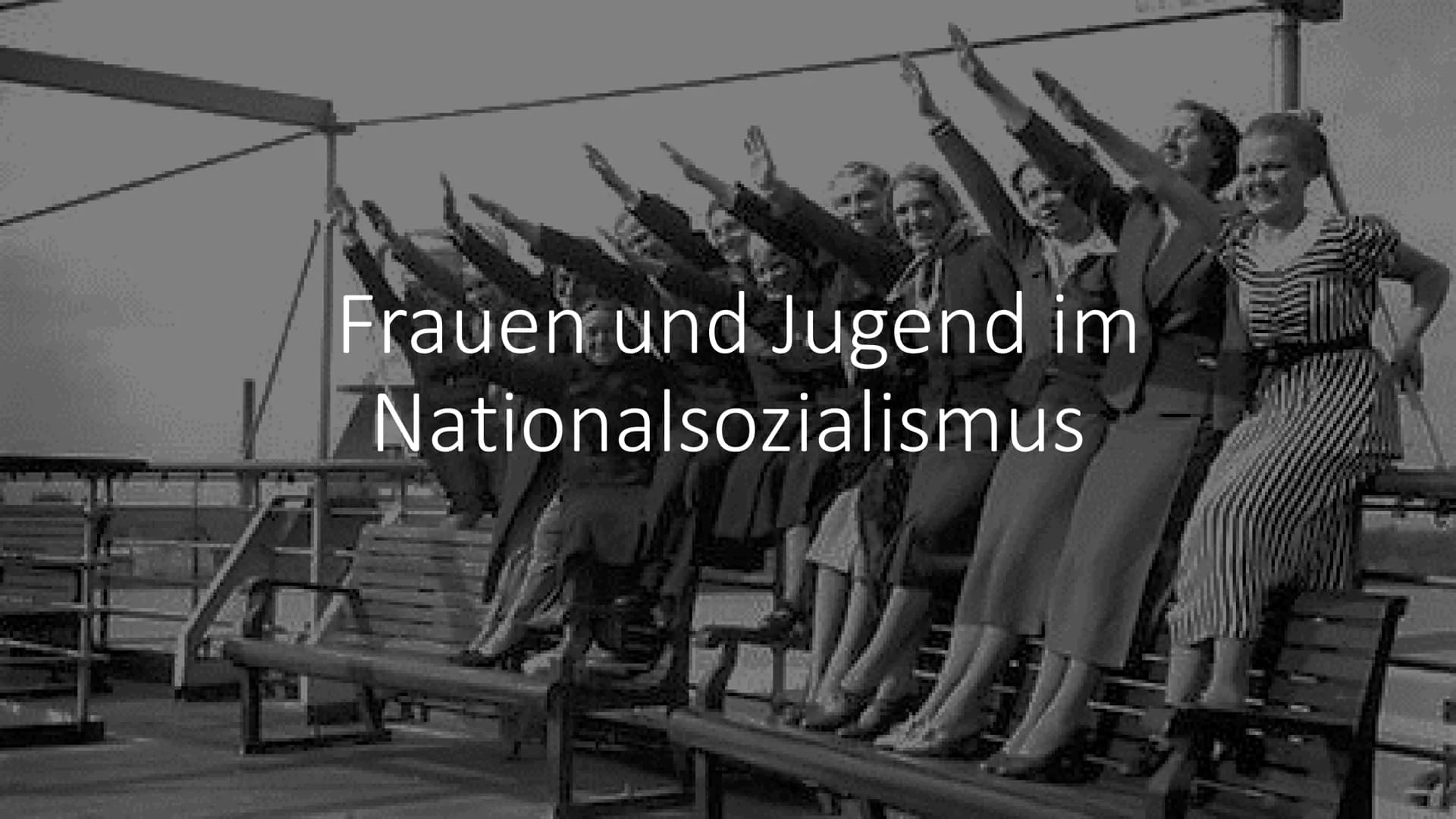 Frauen und Jugend im
Nationalsozialismus # Inhalt
* Rolle der Frau
* Familienpolitik
* Lebensborn
* Frauen und Hitler
* Pflichten / Erziehun