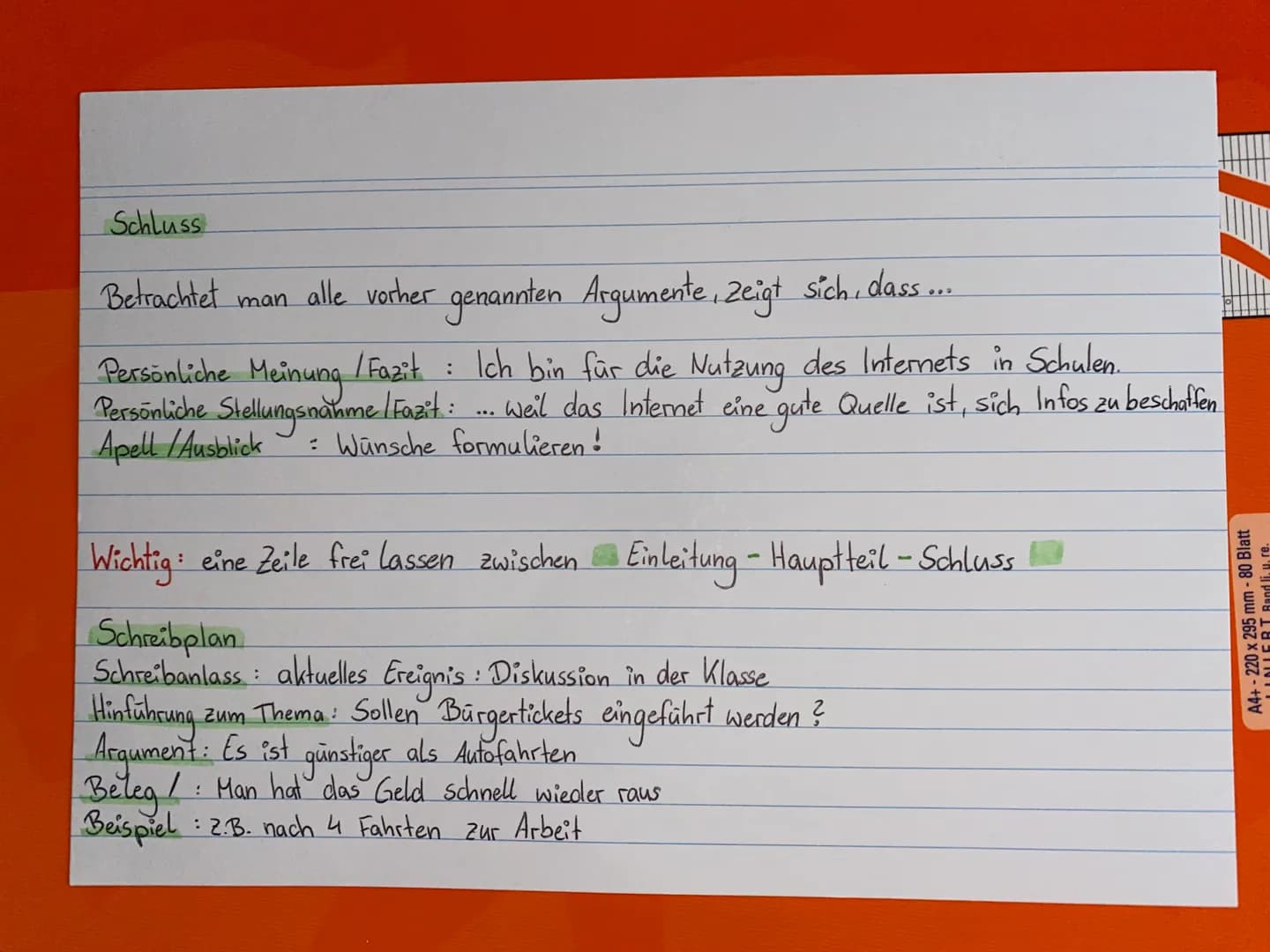 # DEUTSCH erörterung
## Einleitungen
1. persönliches Ereignis
2. Statistik
3. historischer Rückblick
4. Begriffsdefinition
5. aktuelles Ere