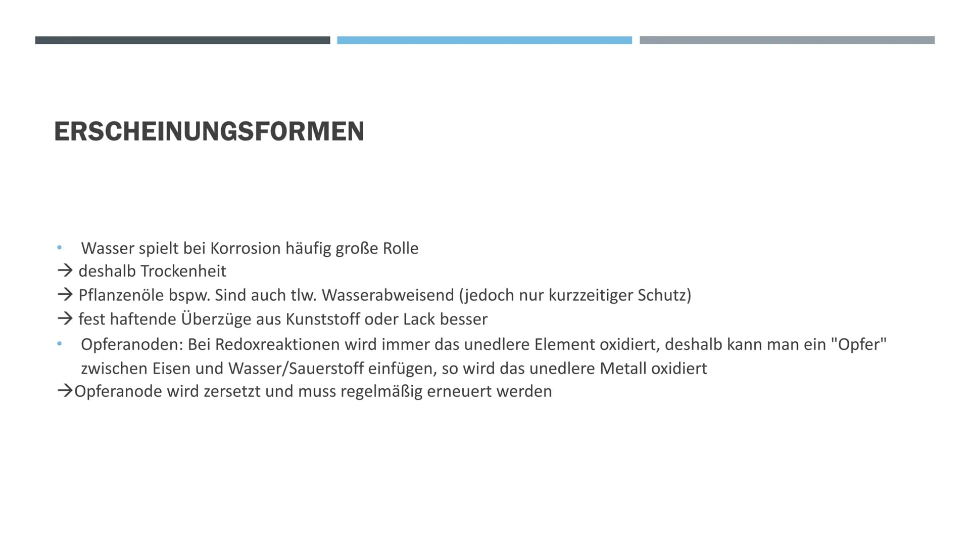 KORROSION
UND
KORROSIONS-
SCHUTZ
VON: MAJA KÖHLER # GLIEDERUNG
1. Korrosion
Definition
Allgemeines
Korrosionserscheinungen