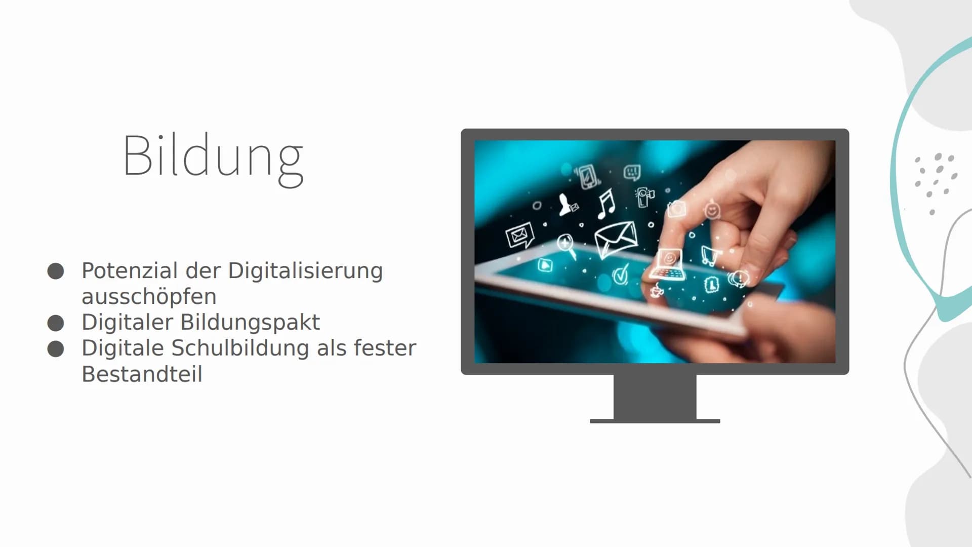 CDU
und
CSU
Parteienportrait # Inhaltsangabe
## 01
Grundgedanken
und Ziele
Informationen
aus dem
Grundsatz-
programm
## 02
Politiker und
A