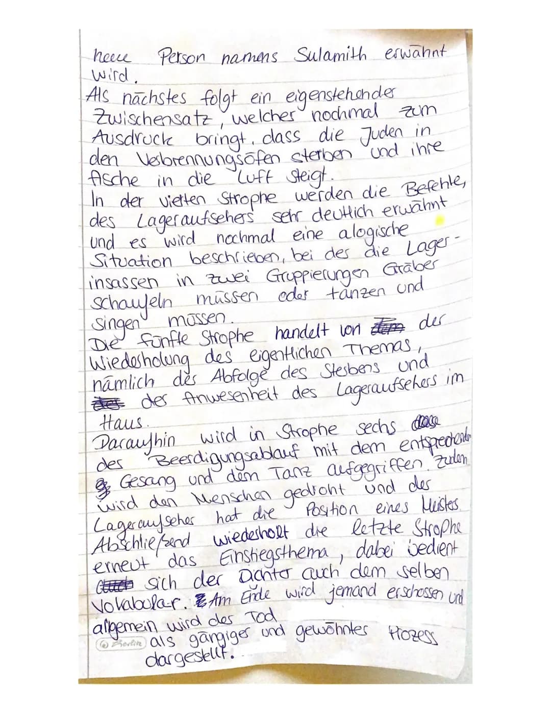 # Gedichtsanalyse - Todesfuge von Paul Celan
Das Gedicht, Todesfuge" von Paul Celan, wurde
in einem Zeitraum zwischen 1920 bis 1970,
zur Ze