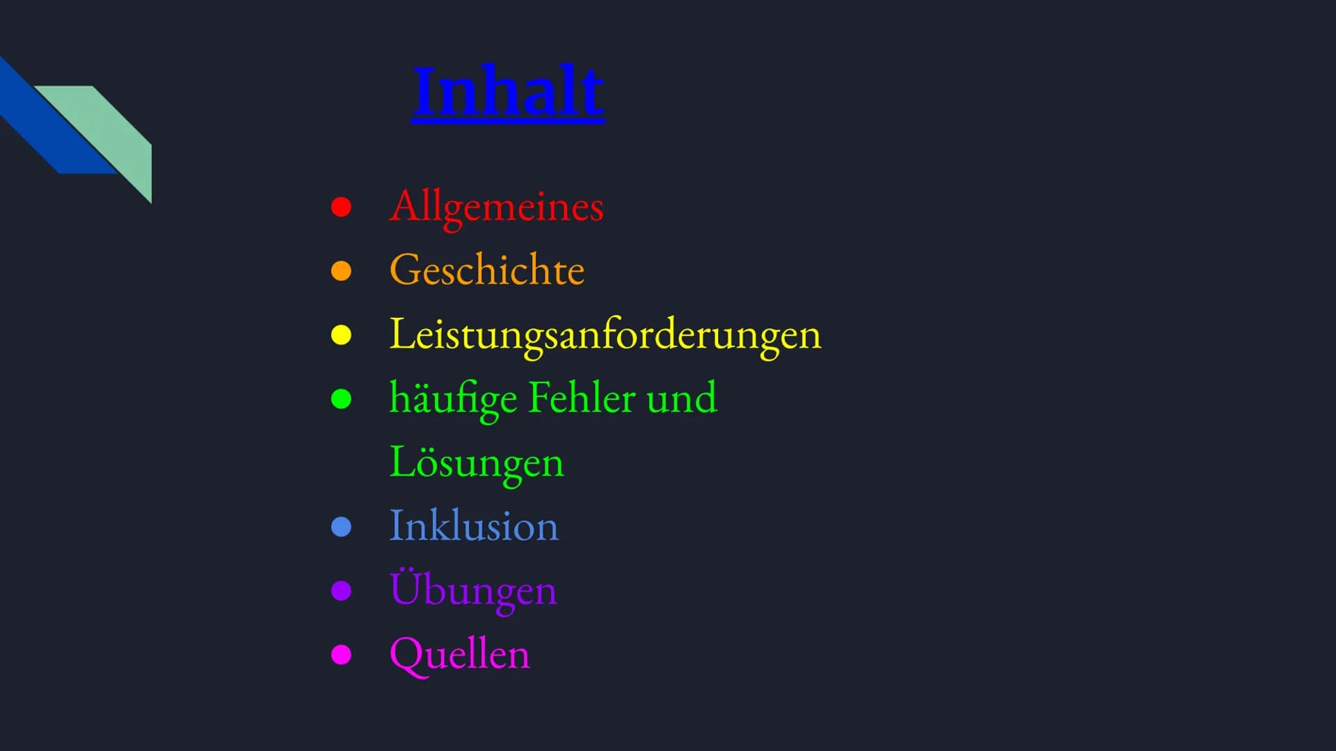 DEINE HERAUSFORDERUNG
DOSB DEUTSCHES
SPORTABZEICHEN # Inhalt
* Allgemeines
* Geschichte
* Leistungsanforderungen
* häufige Fehler und Lösung