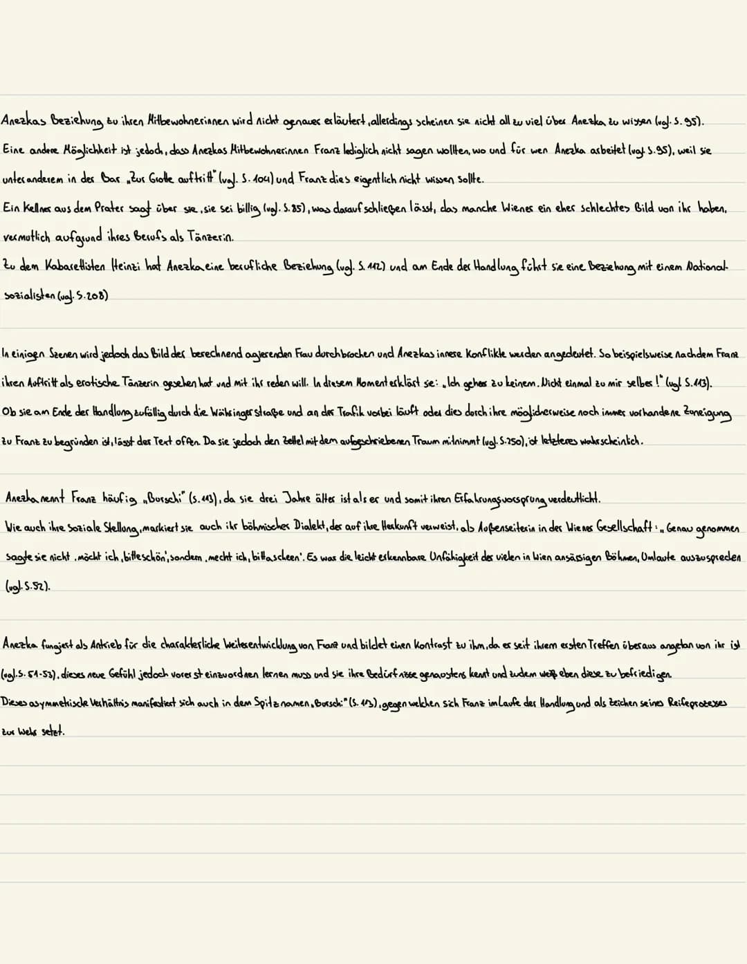 # Anezka
Anezka ist eine zwanzigjährige Frau, die 1937/38 ohne behördliche Genehmigung in Wien, der Hauptstadt von Österreich, als Köchin, K