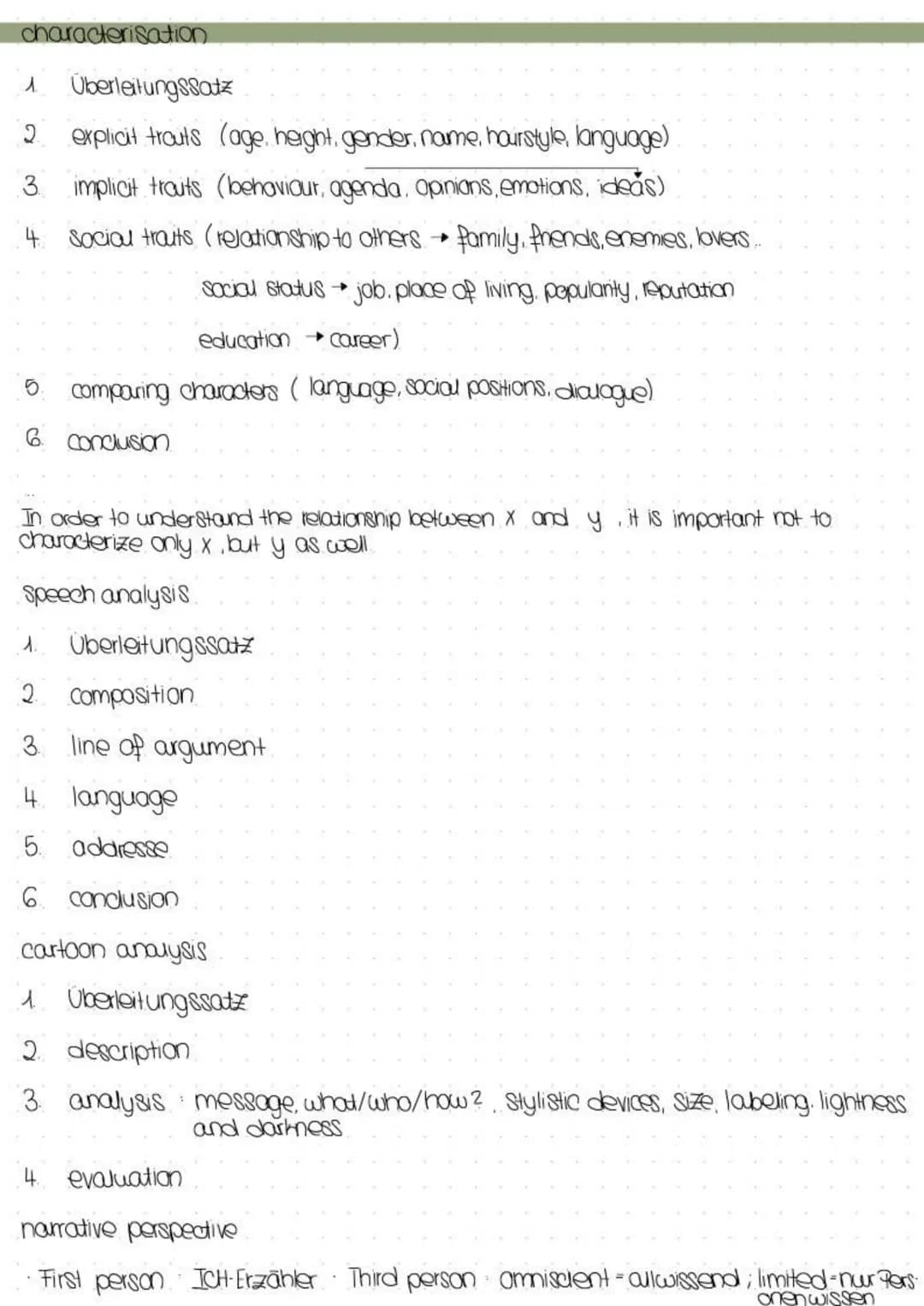 # Textstrukturierende Elemente
## Aufzählen van Ideen, Fakten und Grunden
- firstly, secondly, thirdly. erstens, zweitens, drittens
- first