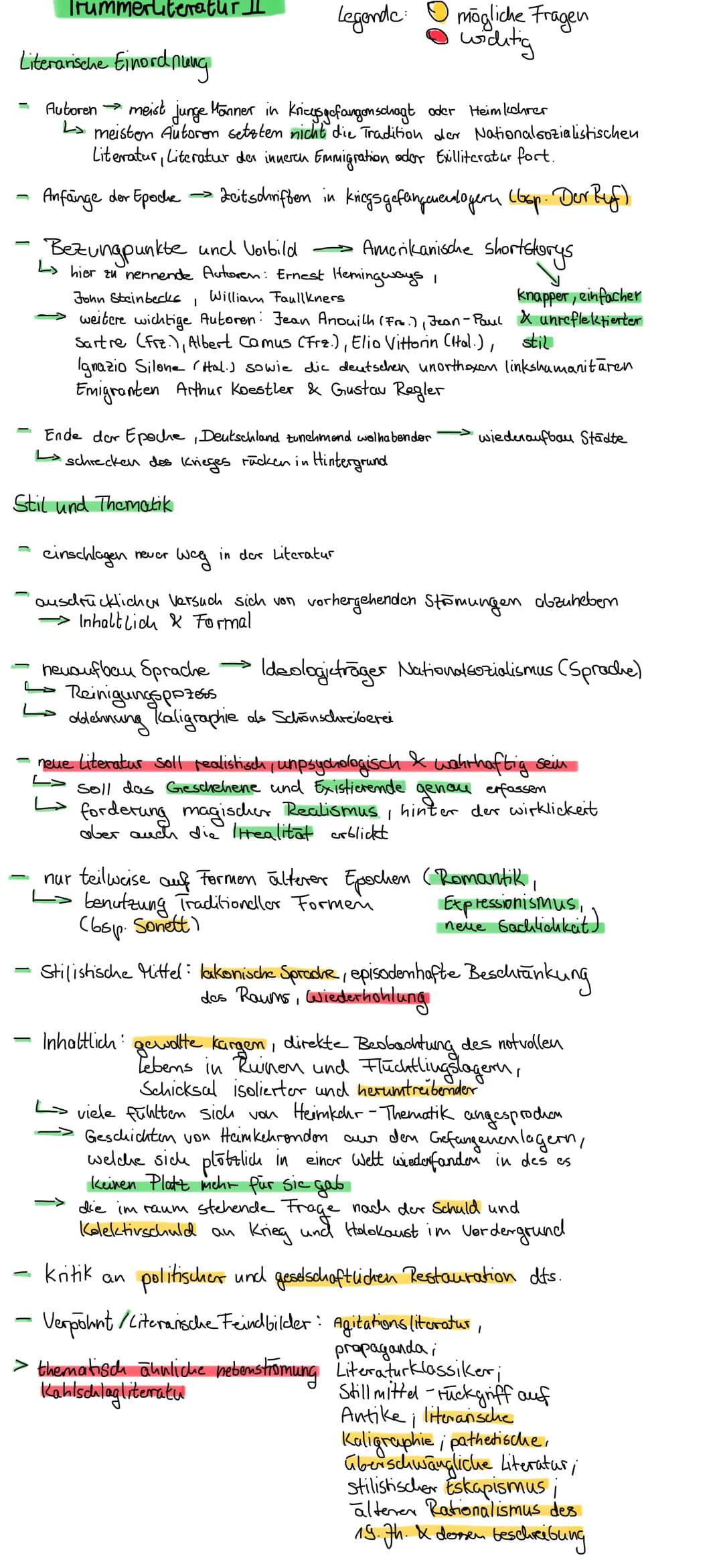 - Quelle abi unicum.de
- 1945-1950
- Kohlschlagliteratur
- wichtig
- evtl. Frogen
## Trummerliteratur: eine Epoche des Kohlschlags
- begin
