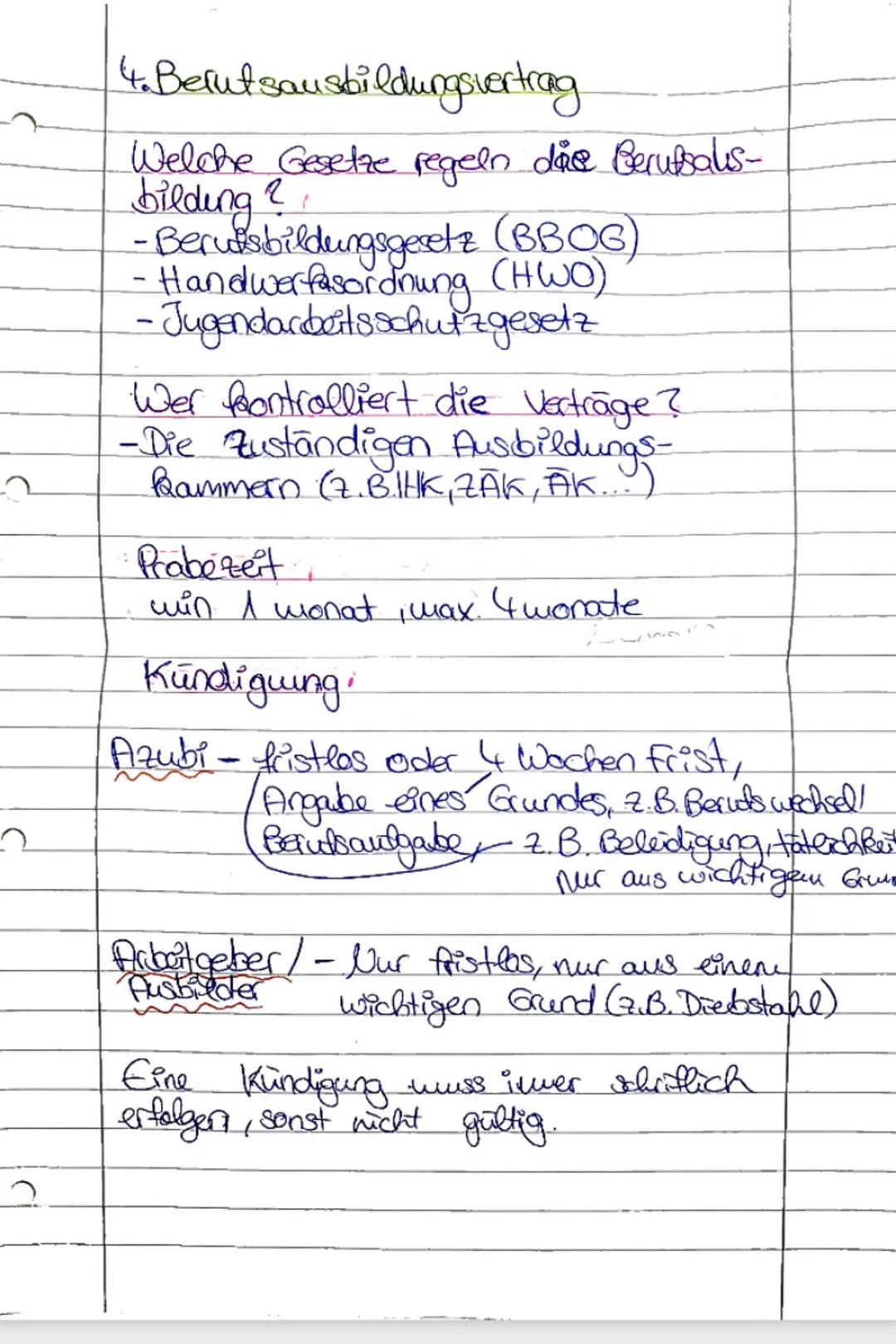 # S. Rechte und Pflichten AG/AN
Pflichten des Ausbildenden = Rechte des Auszubildenden
## Rechte des Azubis:
- Ausbildungspflicht = Vermitt
