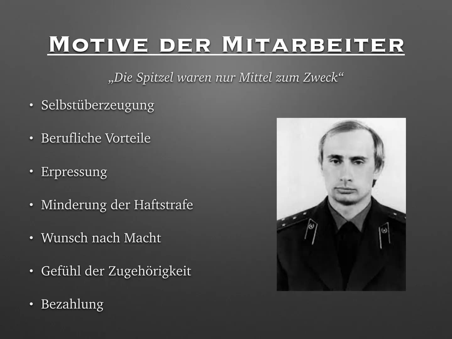 # Stasi - Ministerium für Staatssicherheit (Fließtext)
Hallo zusammen, ich habe eine kleine Präsentation zum Thema Stasi vorbereitet. Viell