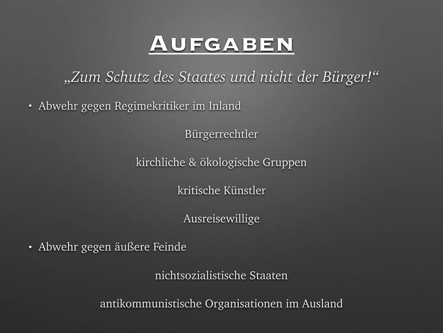 # Stasi - Ministerium für Staatssicherheit (Fließtext)
Hallo zusammen, ich habe eine kleine Präsentation zum Thema Stasi vorbereitet. Viell