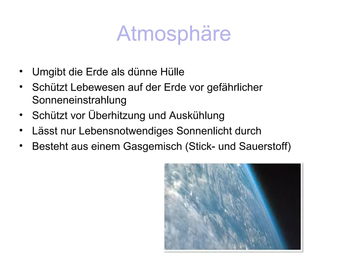 # DIE SONNE ALS MOTOR DES WETTERGESCHEHENS
## Die Sonne
* ca. 6000°C heiß
* Wichtige Energiequelle
* Sonnenstrahlung ermöglicht das Leben a