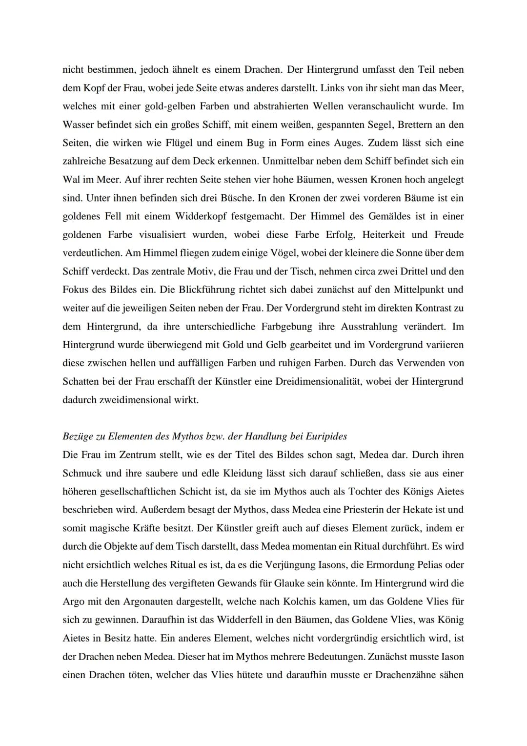 # Rezeption des Medea-Mythos: Bildende Kunst
Das Gemälde „Medea“ von Anthony Frederick Augustus Sandys entstand zwischen 1866 und 1868 und w