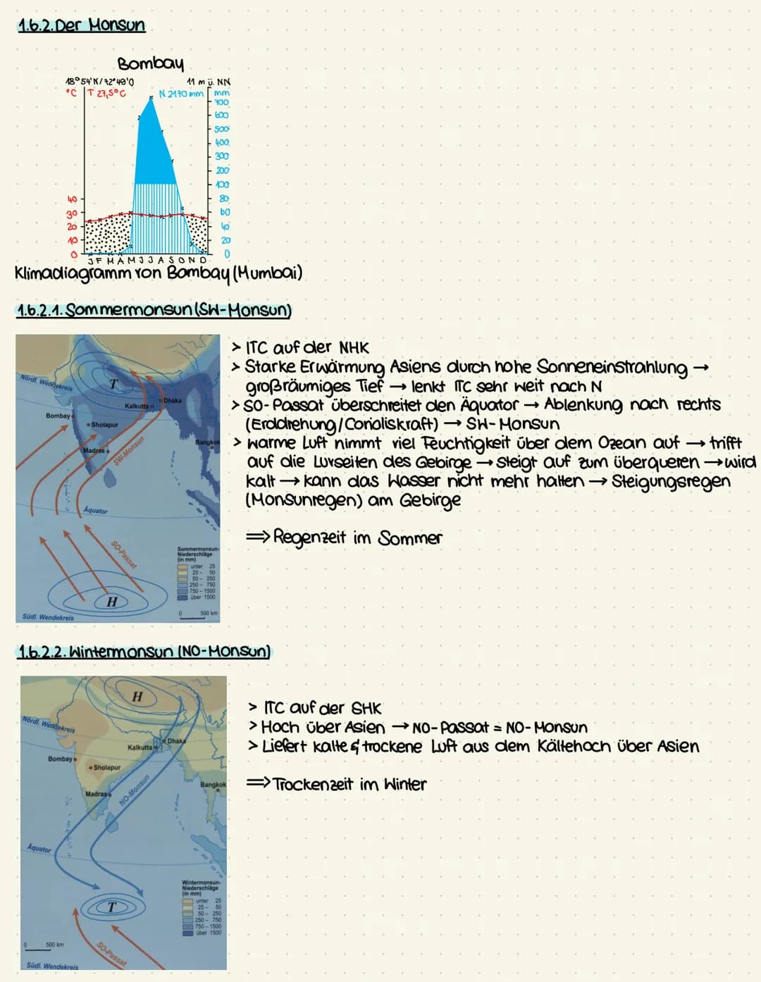 # 1.6. Passat-& Monsunzirkulation
## 1.6.1. Die Passatzirkulation
km
Tropopause
Antipassat (Westwind)
Antipassat (Westwind)
absinkende
Luft