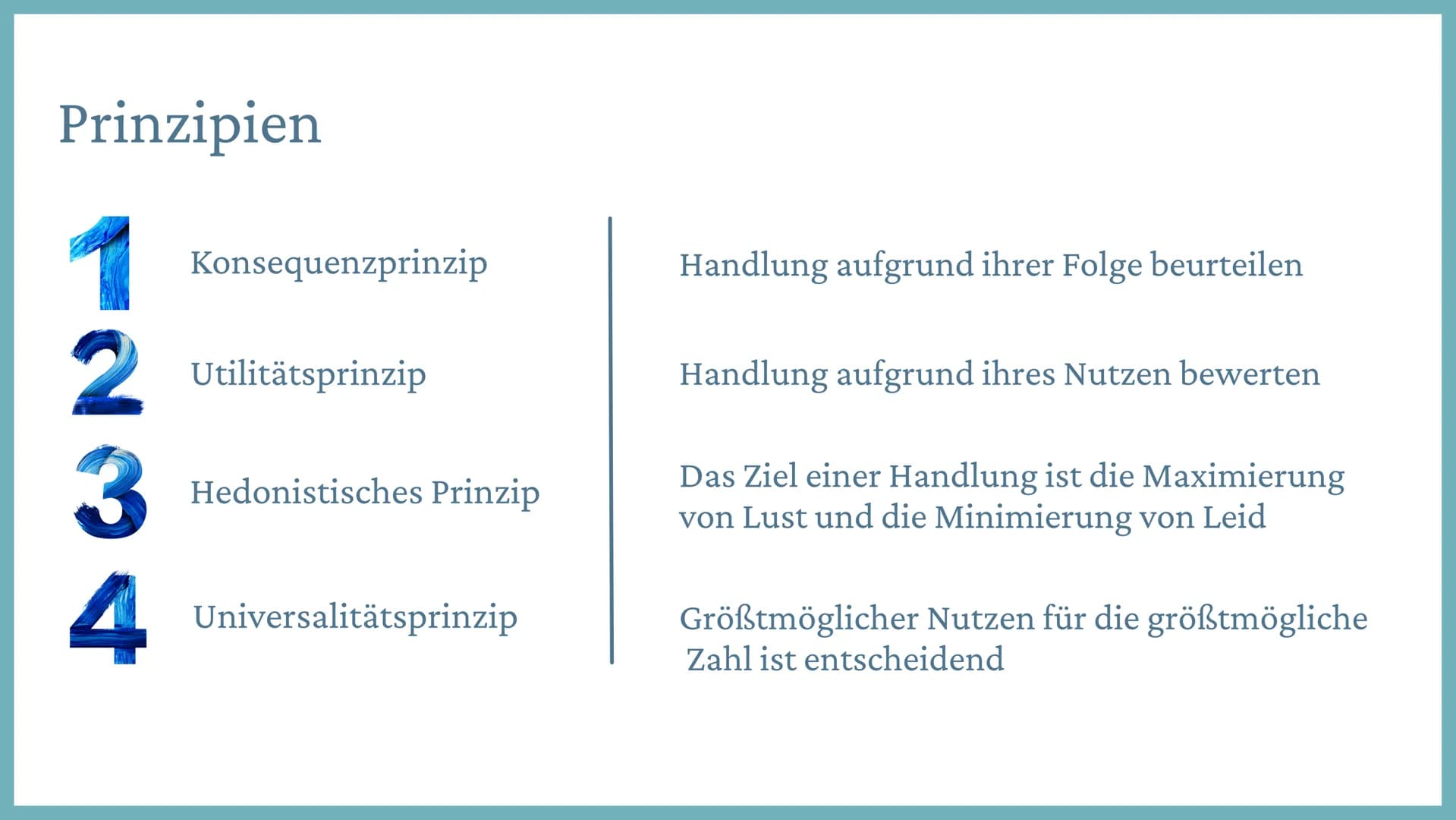# Utilitarismus
Jeremy Bentham
John Stuart Mill
- britischer Jurist, Philosoph & Sozialreformer
> "Jeder zählt für einen, keiner für mehr