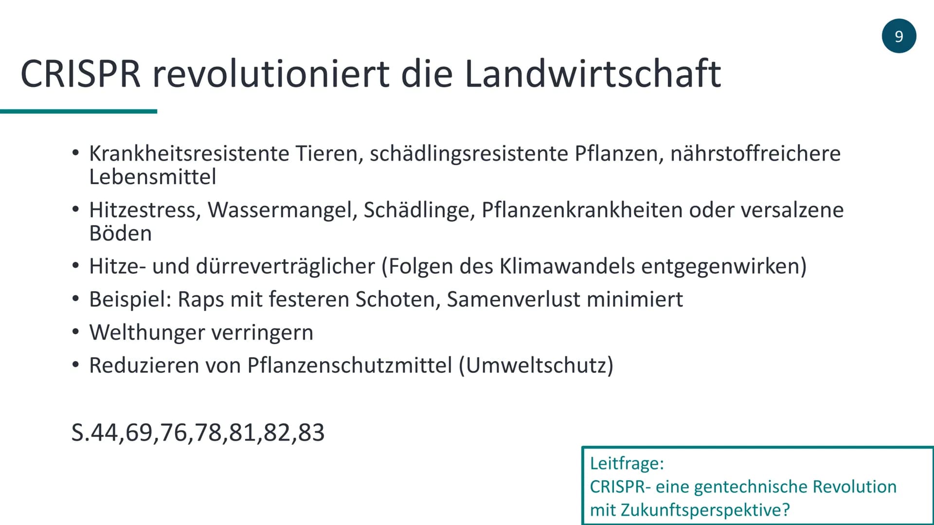 # CRISPR/Cas9
- Die revolutionäre Methode der Genom-Editierung-
1
- Wie funktioniert es ?
- Was kann es bewirken?
- Warum ist es revolution