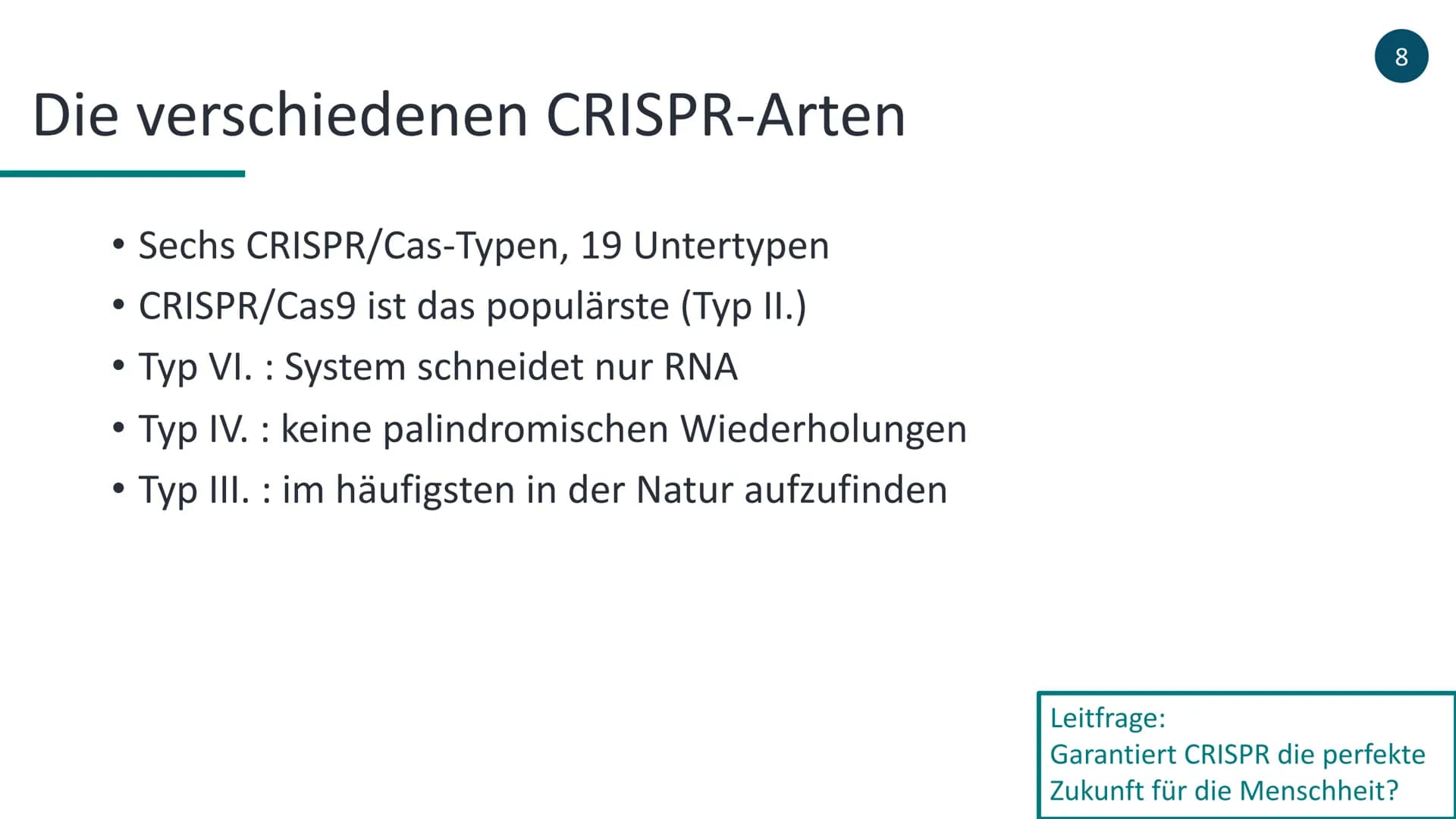 # CRISPR/Cas9
- Die revolutionäre Methode der Genom-Editierung-
1
- Wie funktioniert es ?
- Was kann es bewirken?
- Warum ist es revolution