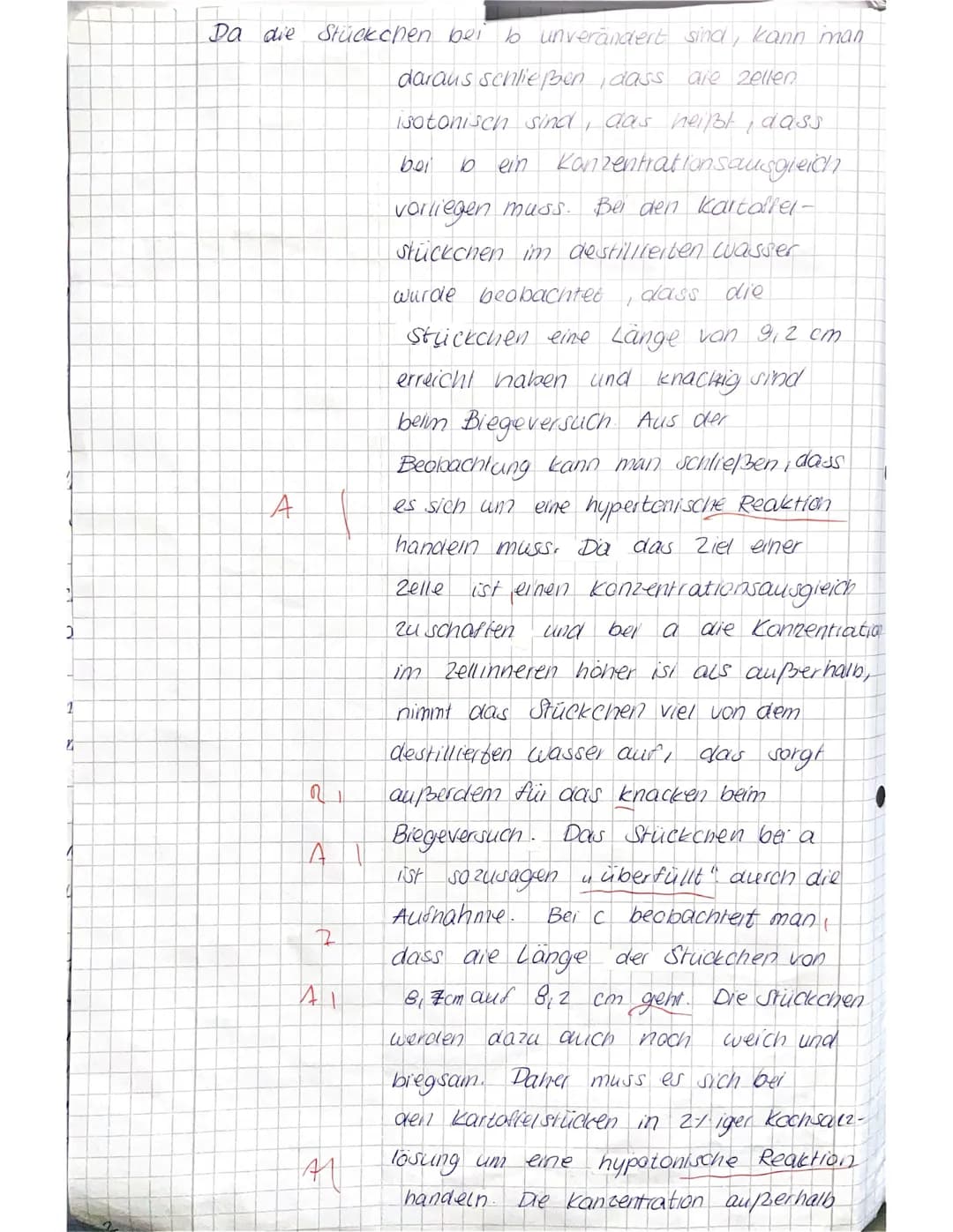 # Material 1 (M1): Osmose-Experiment mit Kartoffeln
In Kochbüchern findet man die Anweisung, das Dressing erst kurz vor dem Servieren über