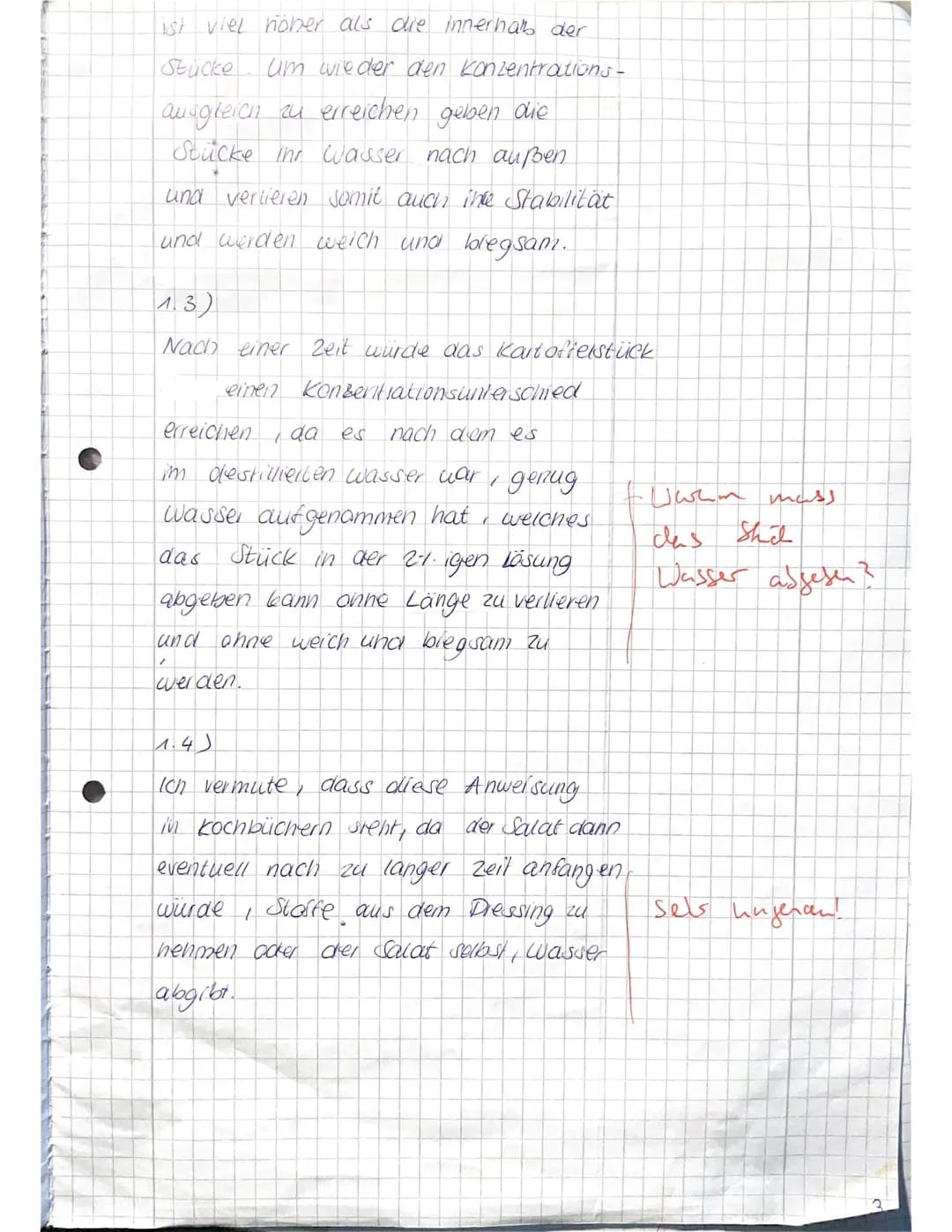 # Material 1 (M1): Osmose-Experiment mit Kartoffeln
In Kochbüchern findet man die Anweisung, das Dressing erst kurz vor dem Servieren über