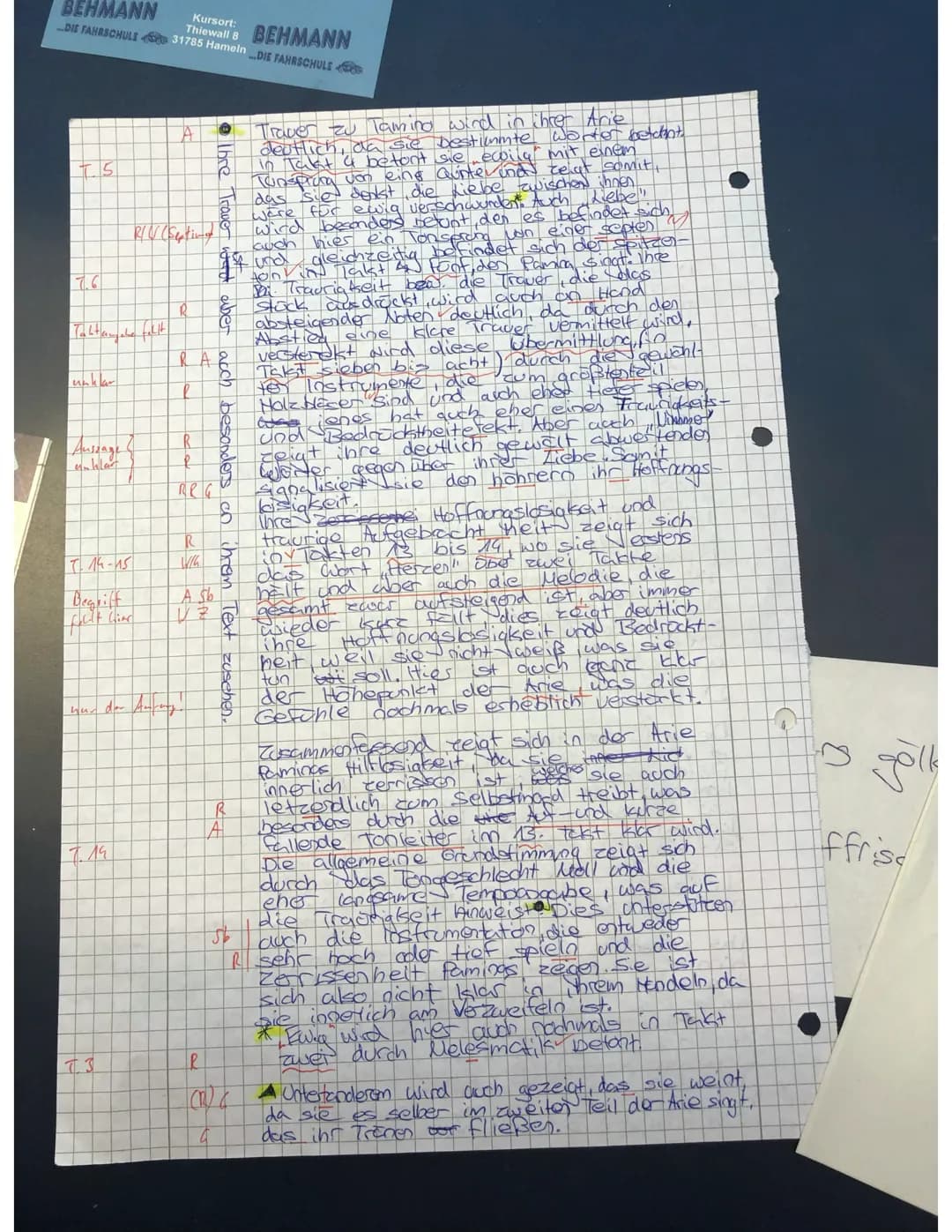 Kursort:
Thien
g-Moll
Name: Lisa Behmon
# Klassenarbeit Musik
W. A. Mozart: Die Zauberflöte
Arie „Ach, ich fühl's, es ist verschwunden"