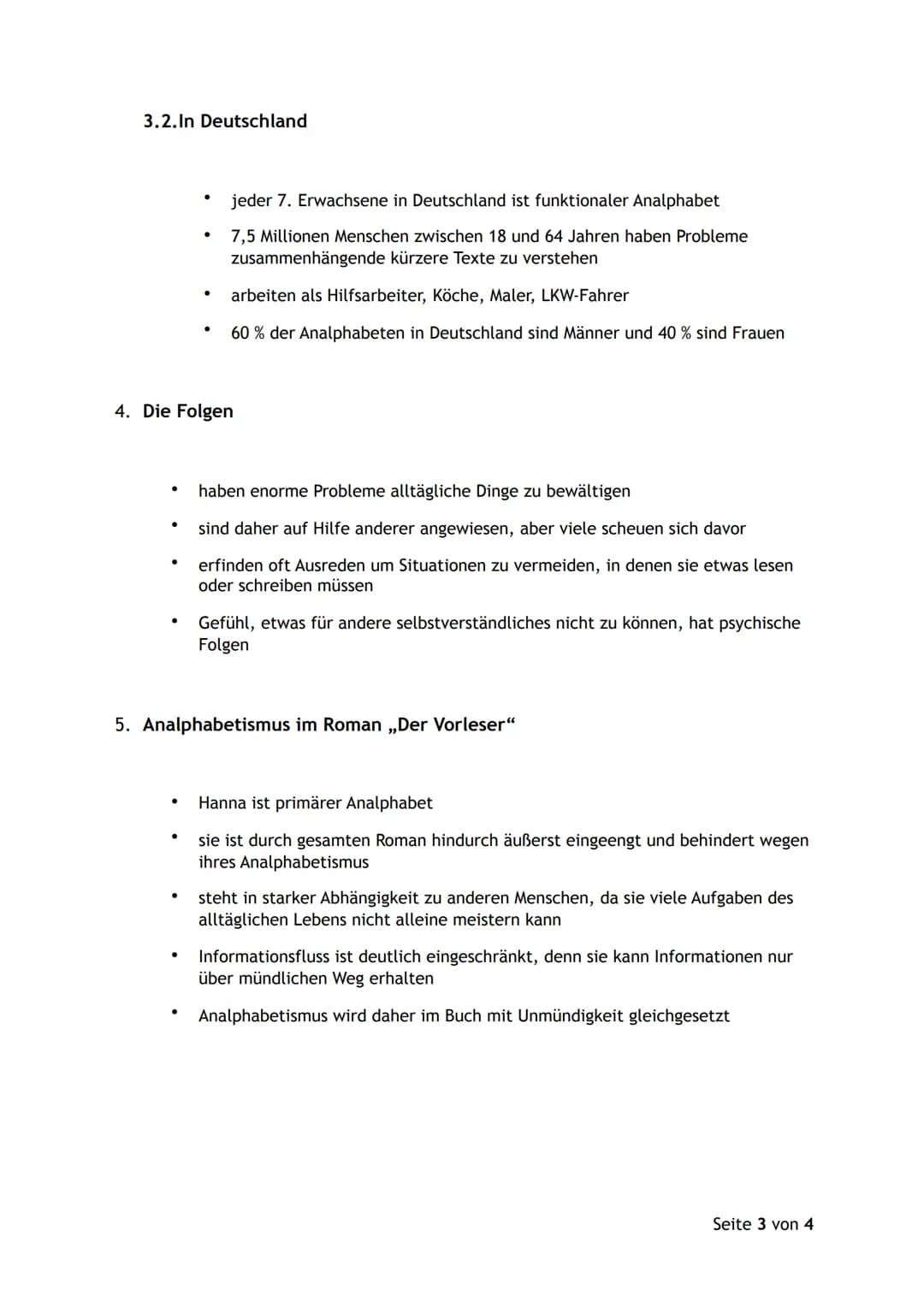 Analphabetismus
Gliederung
1. Definition
2. Differenzierungen bei Analphabeten
2.1. Primärer Analphabetismus
2.2. Sekundärer Analp