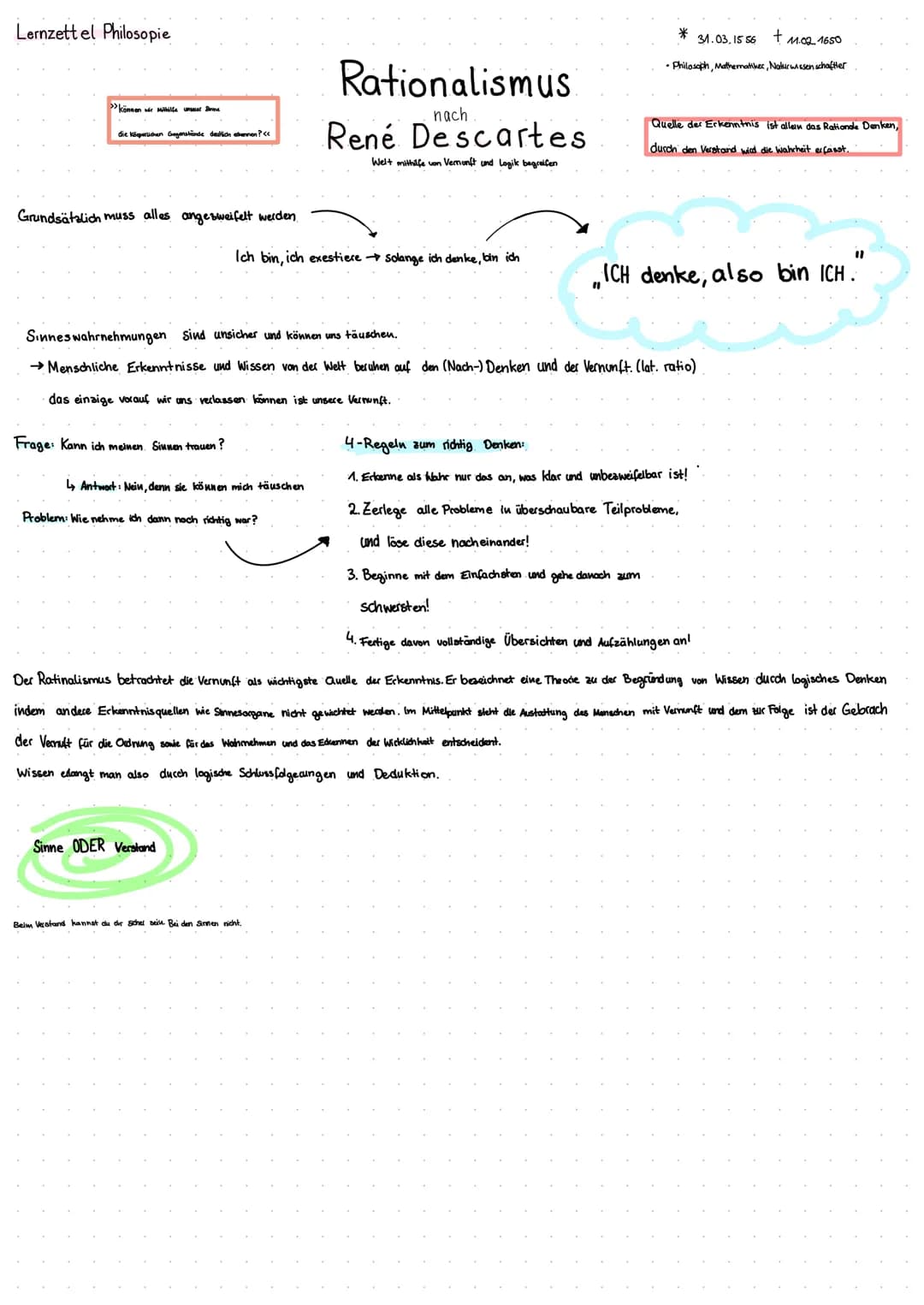 Rationalismus und Empirismus – Seite 2