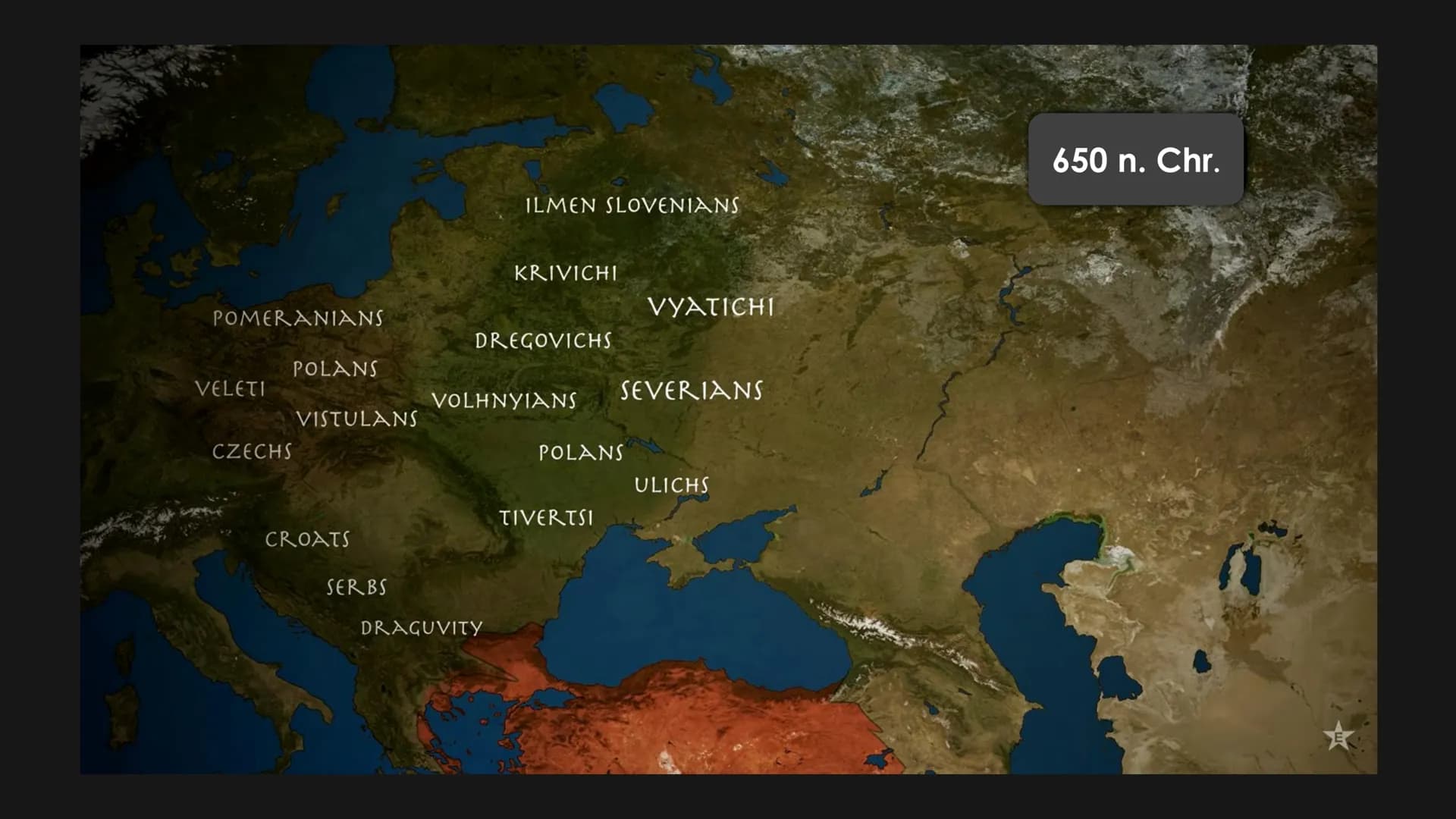 Russlands Geschichte
(bis 1945)
von Elisabeth Lisa Atapin # Gliederung
ab 650
Die slawischen Stämme
882-1240
Kiewer Periode
1547-1721
Zar
