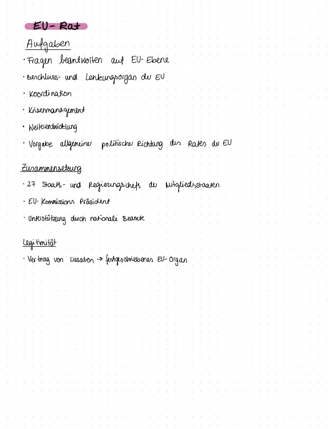 # Europäische Akteure
rechtlich
gesehen kein
Organ du EU
(intergouvernementale
Institution)
Europäische Rat
gibt
Richtlinien
Vor
Legisla