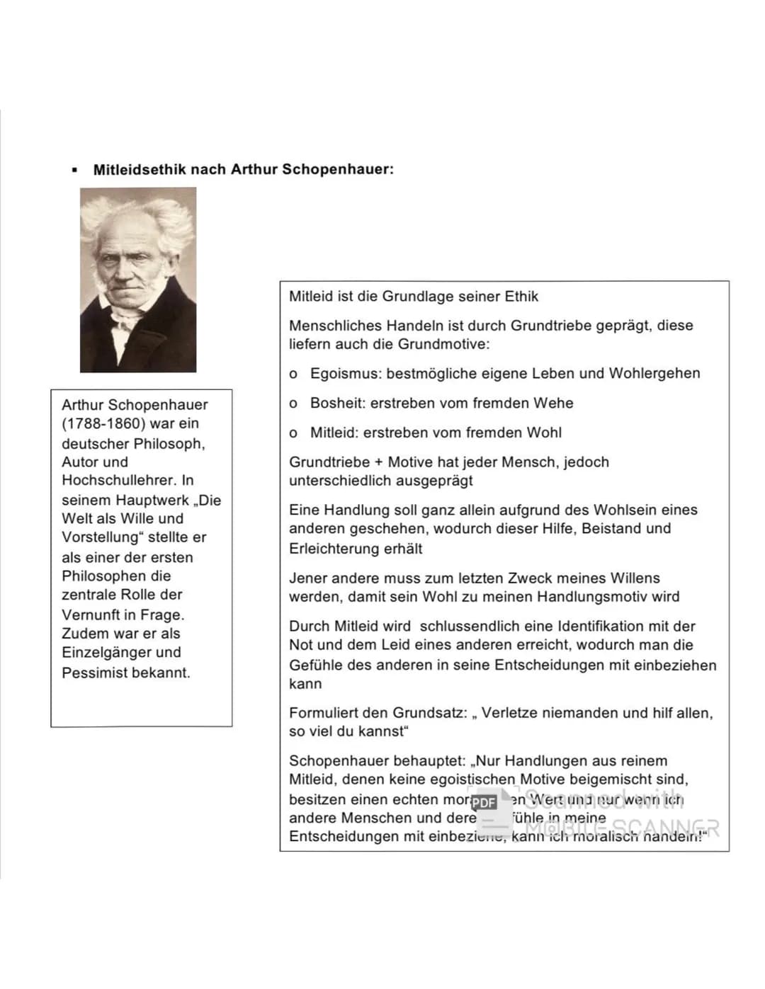 <h3>Arthur Schopenhauer</h3>
<p>Arthur Schopenhauer (1788-1860) war ein deutscher Philosoph, Autor und Hochschullehrer. In seinem Hauptwerk
