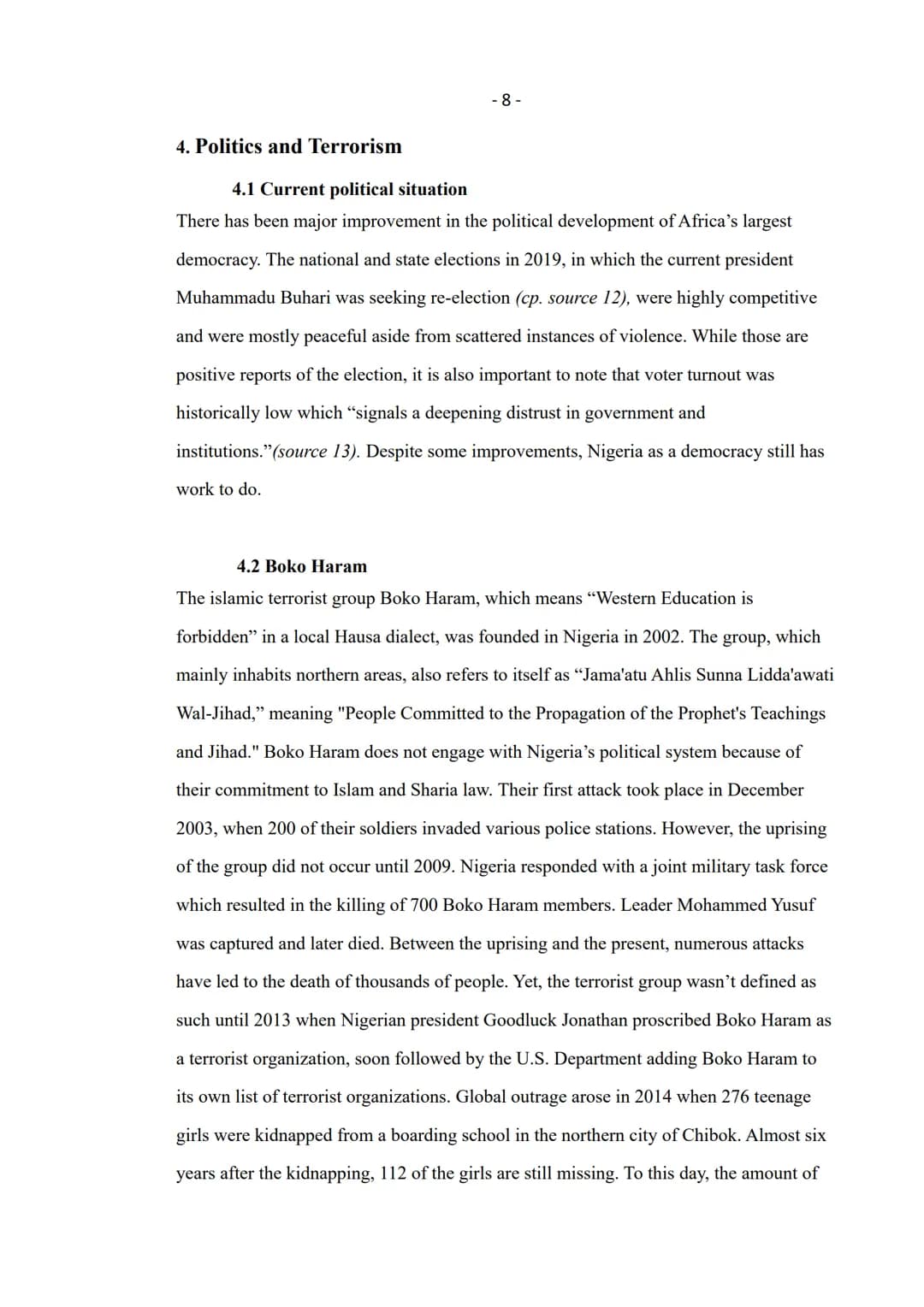 Nigeria after Independence
Challenges of an African Nation
Karlotta Jesse
Englisch Leistungskurs
Fr. Heintz
02. März 2020 # List of contents