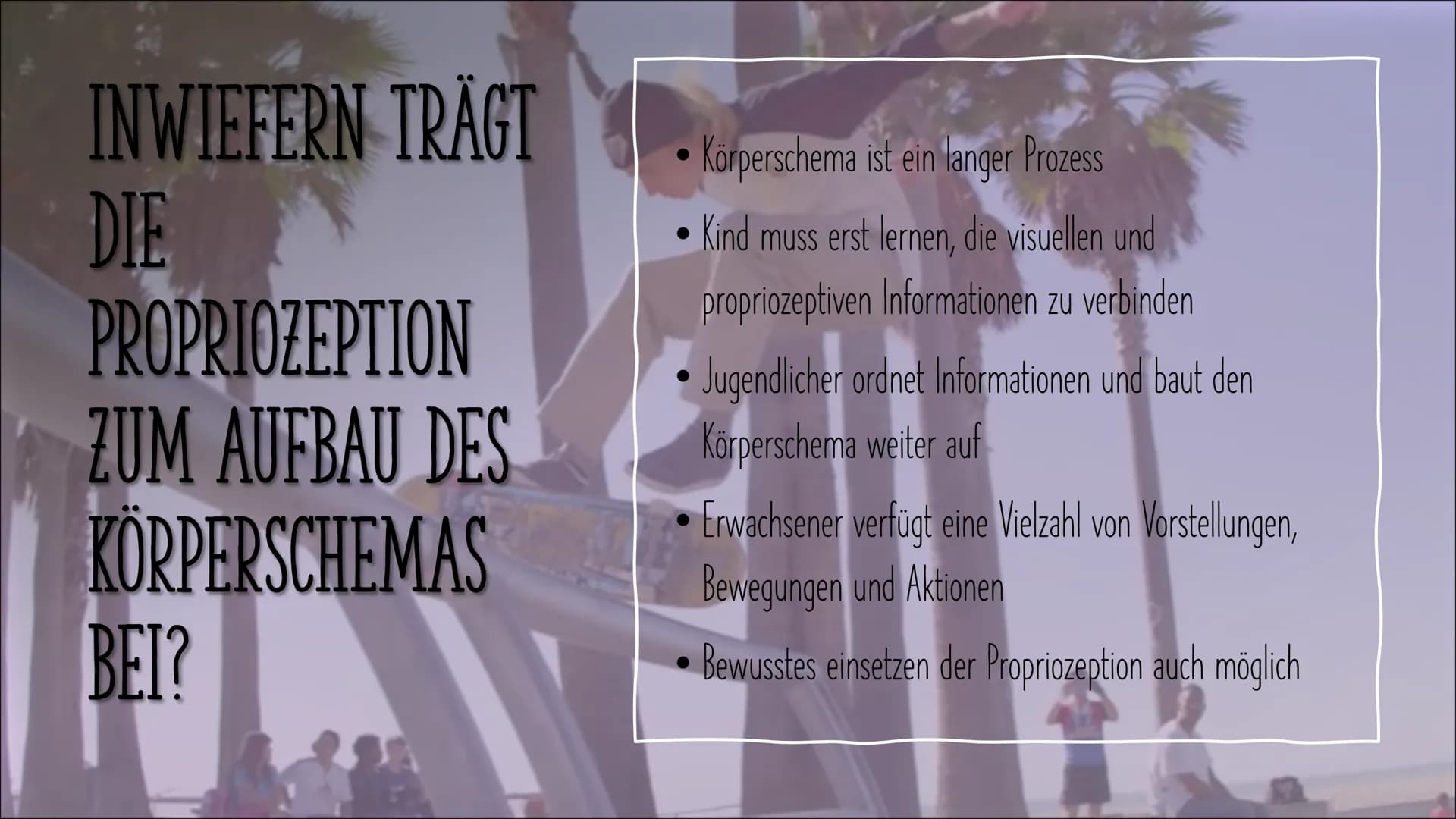 # UNSER SECHSTE SINN --- DIE PROPRRIOZEPTION
Der Tastsinn, der Gehörsinn, der Geruchssinn, der Geschmackssinn, das Sehvermögen.
Wir nehmen u
