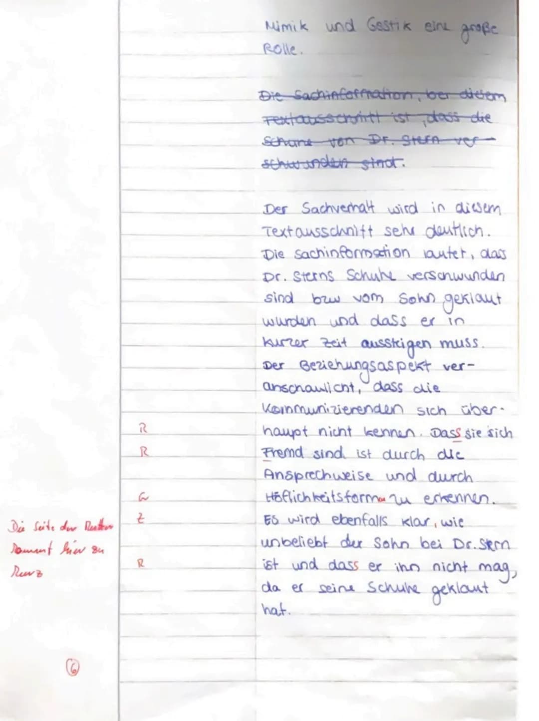 deutlich machen, dass ihre
Argumente zur Verteidigung
Ihres Sohnes völlig sinnlos
sind.
R
z
Dr. Stern liegen seine Schuhe
sehr am Herzen. Da