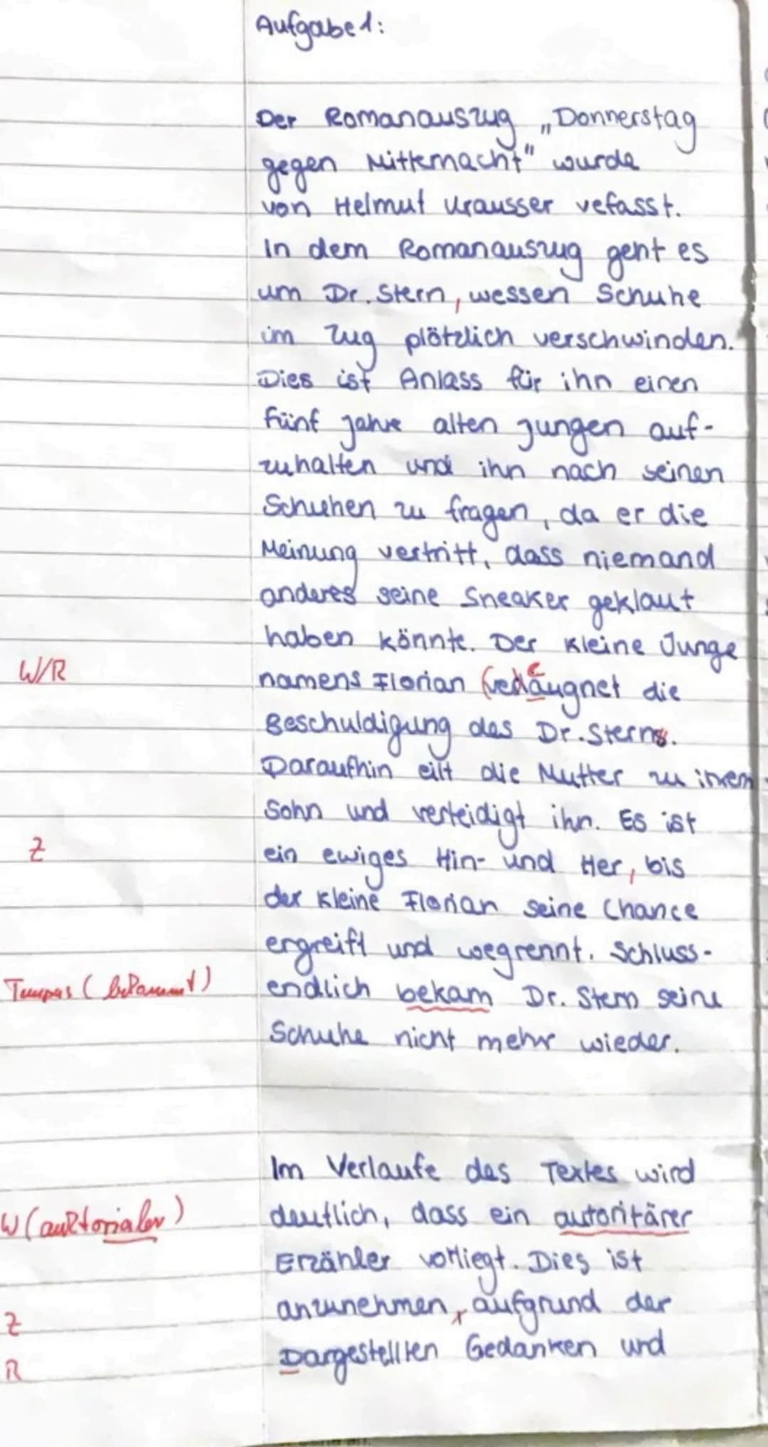 deutlich machen, dass ihre
Argumente zur Verteidigung
Ihres Sohnes völlig sinnlos
sind.
R
z
Dr. Stern liegen seine Schuhe
sehr am Herzen. Da