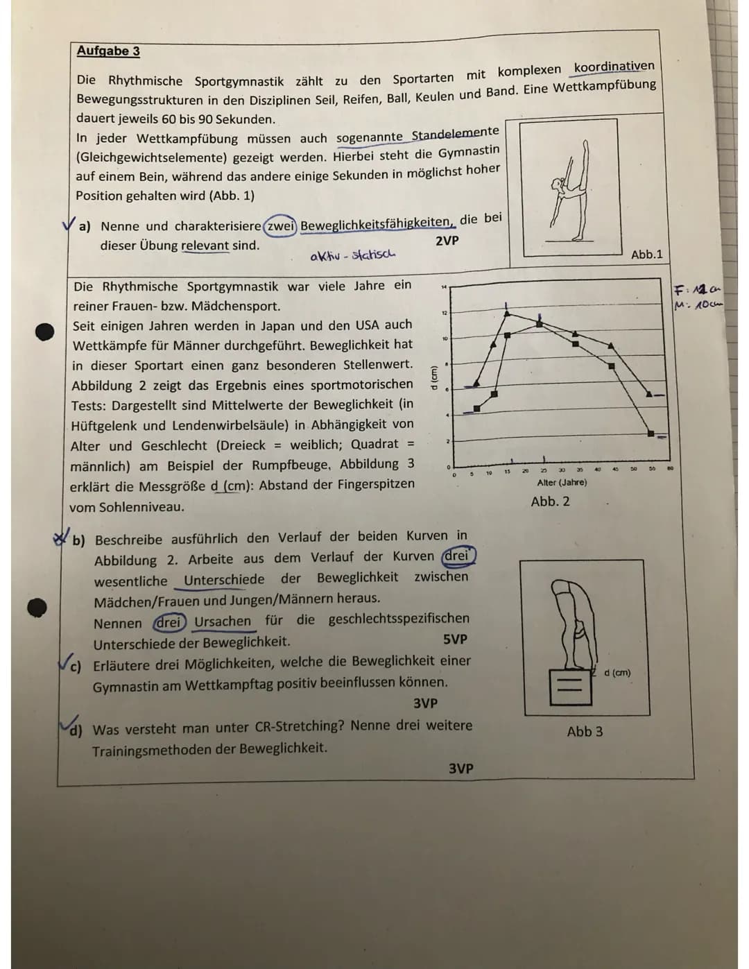 b) Die Reaktionsgeschwindigkeit, also die Geschwindiglait
vom Auftreten eines Signals bis zur ersten
Muskel Kontraletion. Dies ist Abhängig