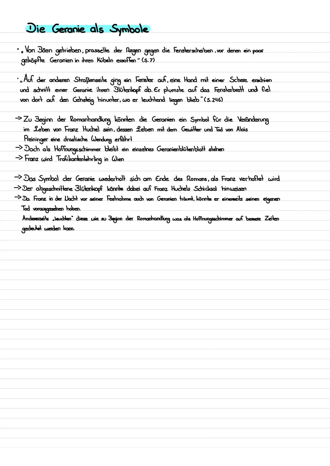Der
Trafikant ## Hauptpersonen
### Franz Huchel
- Am 07.08. 1920 geboren (17)
- Gute Beziehung zur Mutter
- reift in Wien zum Mann
- Otto is