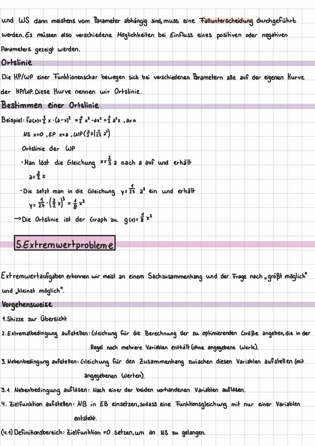 Funktionsuntersuchung & Differenzialrechnung
# 1. Grundlagen
## Transformationen von Funktionsgraphen
- Verschiebung in Richtung der y-Ach
