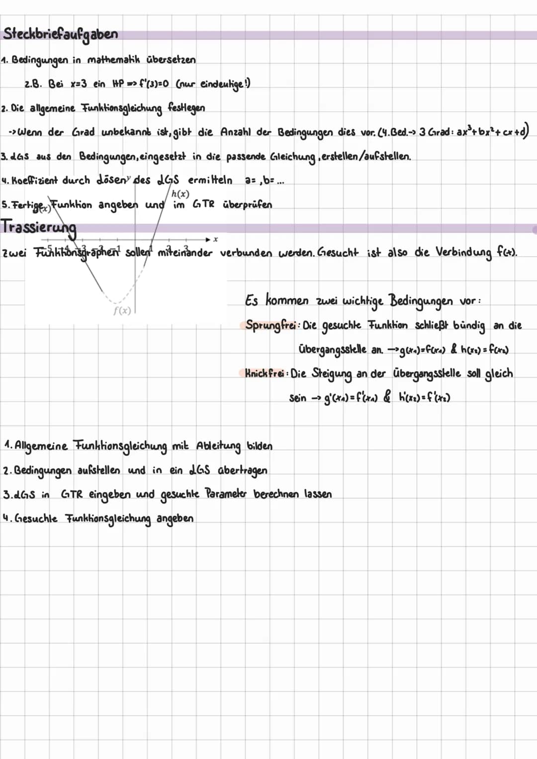 Funktionsuntersuchung & Differenzialrechnung
# 1. Grundlagen
## Transformationen von Funktionsgraphen
- Verschiebung in Richtung der y-Ach