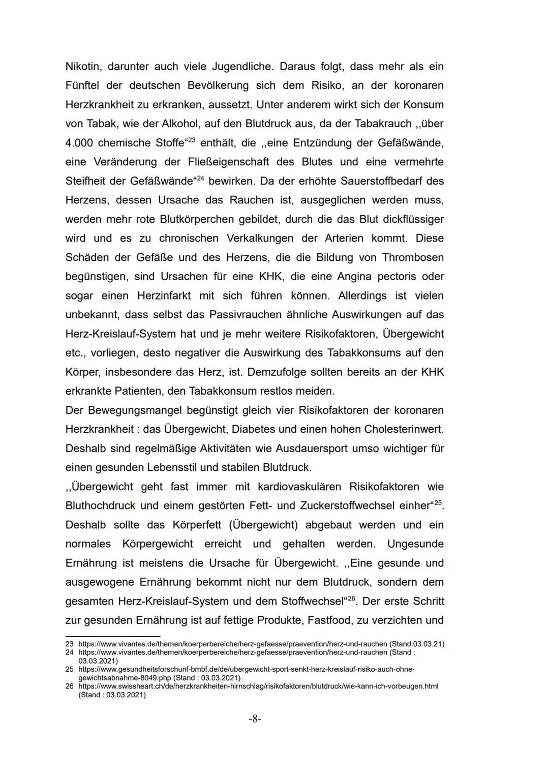 Lea Temelkov
Bergstadt-Gymnasium-Lüdenscheid
Wie kann der Mensch das gesellschaftliche Problem der
koronaren Herzkrankheit vorbeugen?
Biolog