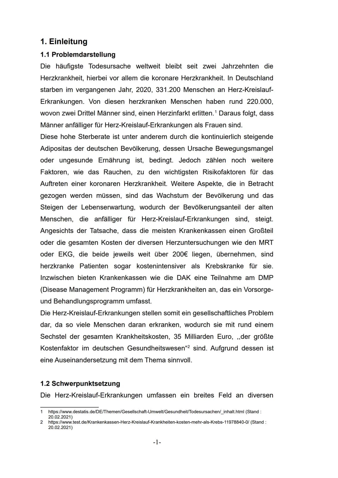 Lea Temelkov
Bergstadt-Gymnasium-Lüdenscheid
Wie kann der Mensch das gesellschaftliche Problem der
koronaren Herzkrankheit vorbeugen?
Biolog