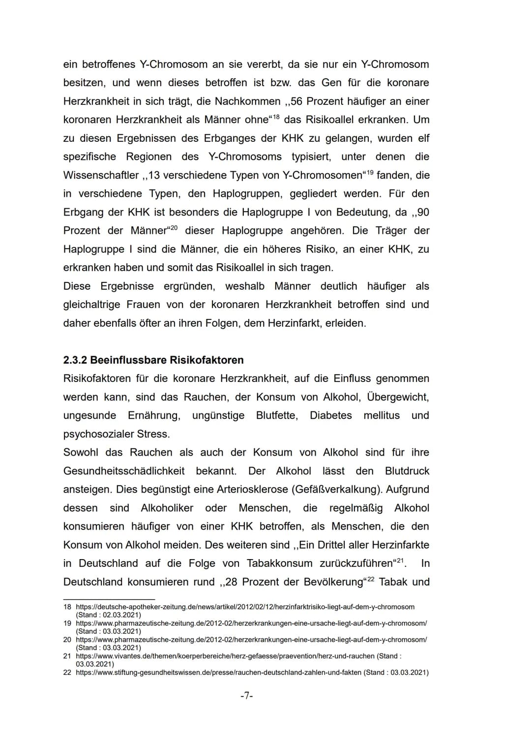 Lea Temelkov
Bergstadt-Gymnasium-Lüdenscheid
Wie kann der Mensch das gesellschaftliche Problem der
koronaren Herzkrankheit vorbeugen?
Biolog