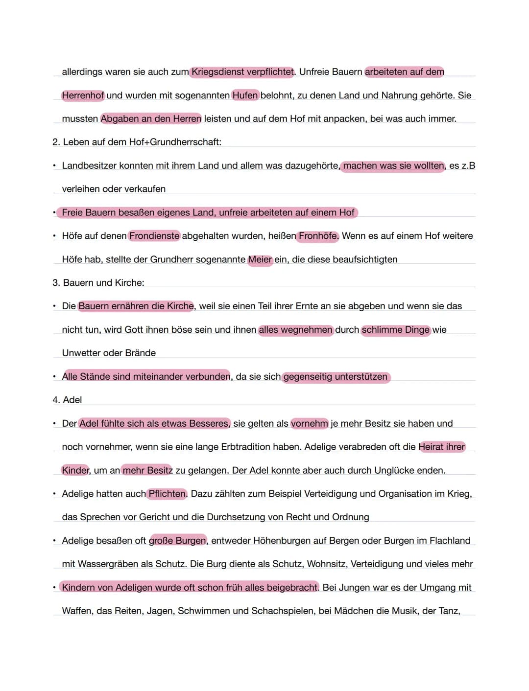 # Mittelalter Lernblatt
1. Bedeutung der Zeichnung rechts + 3-
- Stände-Lehre + Stand der Geistlichen
- Die Gesellschaft im Mittelalter wurd