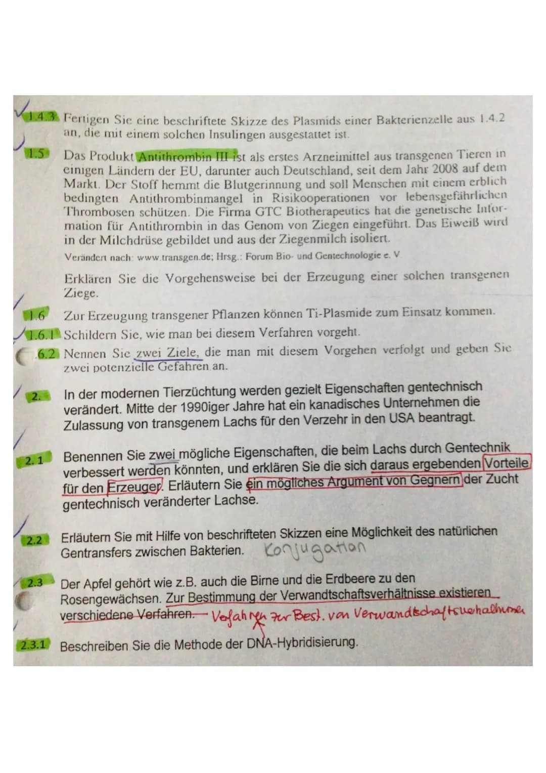 1.3 Der Verdacht auf eine Hereditäre Hämochromatose kann durch den C282Y-Mu-
tationsnachweis geklärt werden. Als erstes wird eine PCR der DN