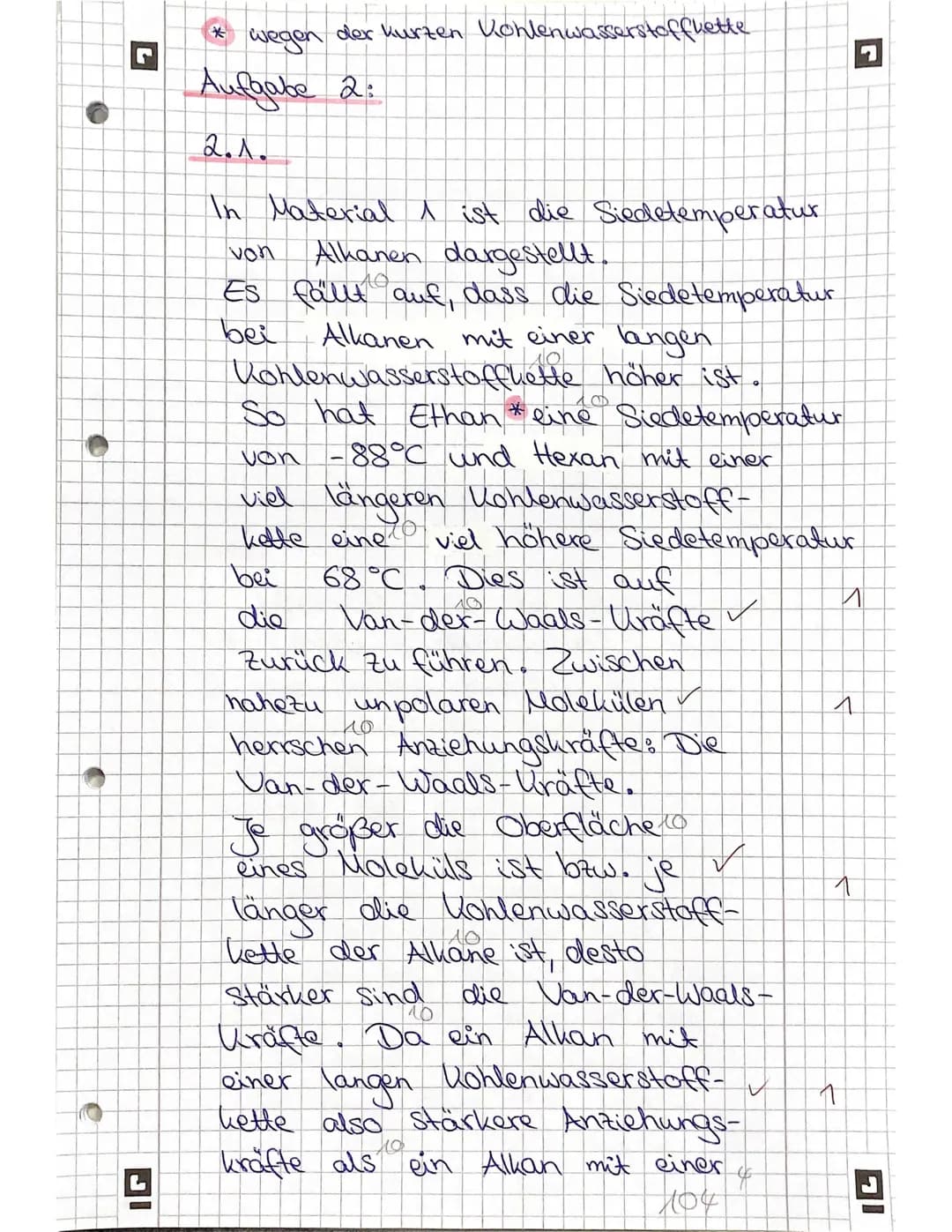 # Chemieklausur Kr. 1
18.11.21
## Aufgabe 1:
### 1.1.
- a) 2,3-Dimethylbutan celor 0,5
- b) 3-Ethyl-2,5-dimethylhexan ✓ 2
- c) Prop-1-en ✓