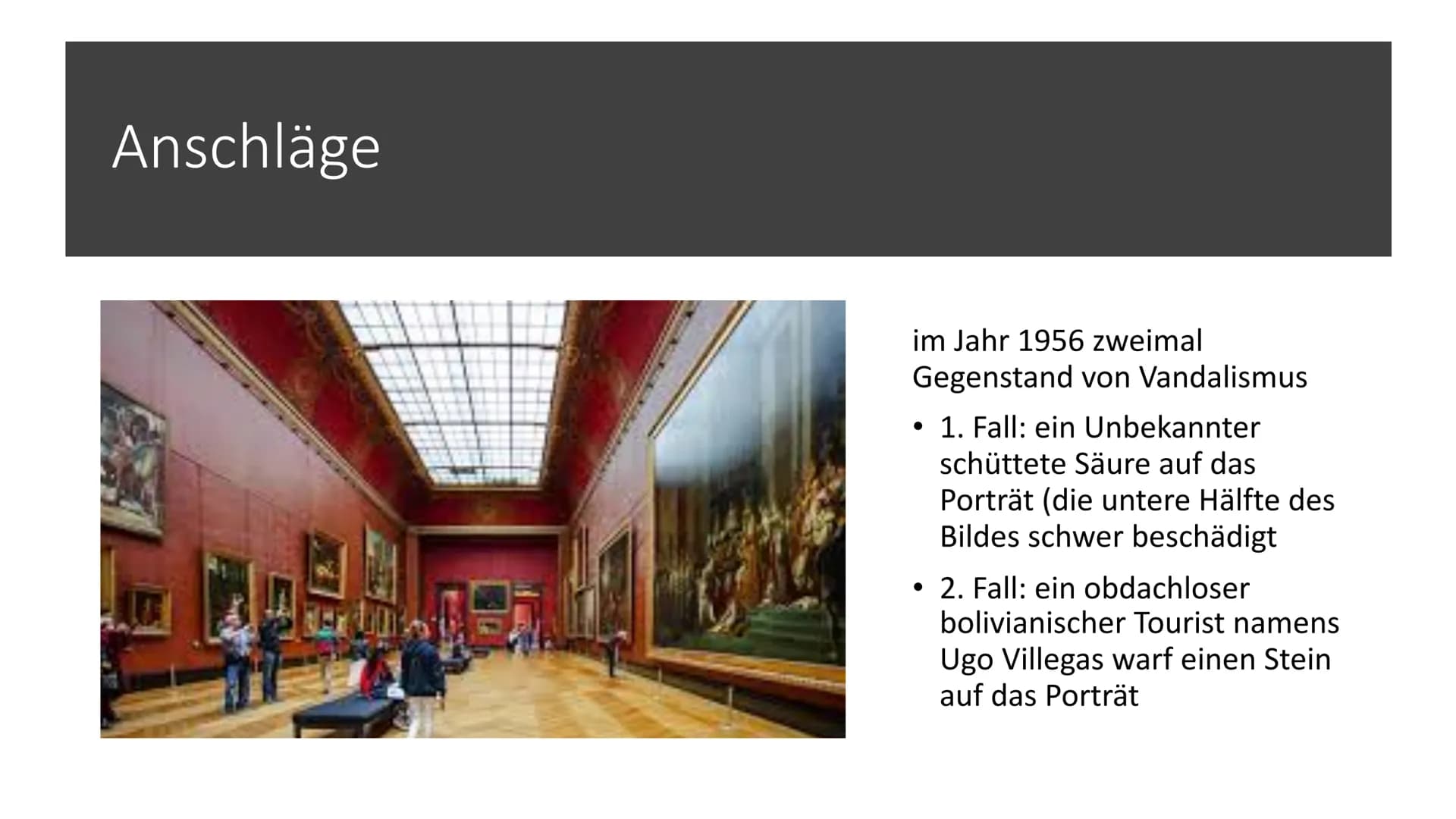 Mona Lisa # Mona Lisa
* Ölgemälde
* Leonardo da Vinci
* Aus der Hochphase der italienischen Renaissance
* Nach Lorentinerin Lisa del Giocond
