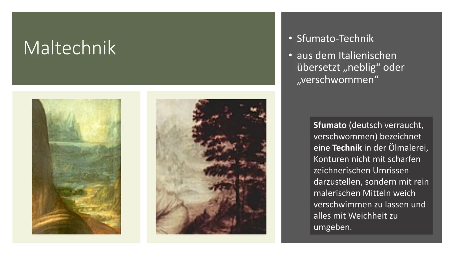 Mona Lisa # Mona Lisa
* Ölgemälde
* Leonardo da Vinci
* Aus der Hochphase der italienischen Renaissance
* Nach Lorentinerin Lisa del Giocond