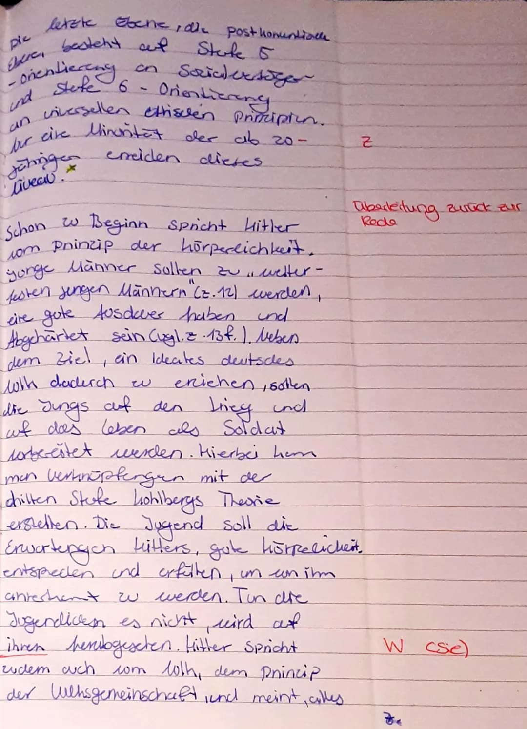 # Pädagoginhlausur Ur. 1
1.1 Bei dem wrliegenden Text trondelt.
es sich um eine Rede Adolf Hitlers,
welde er in Nürnberg 1935 am Reichspart