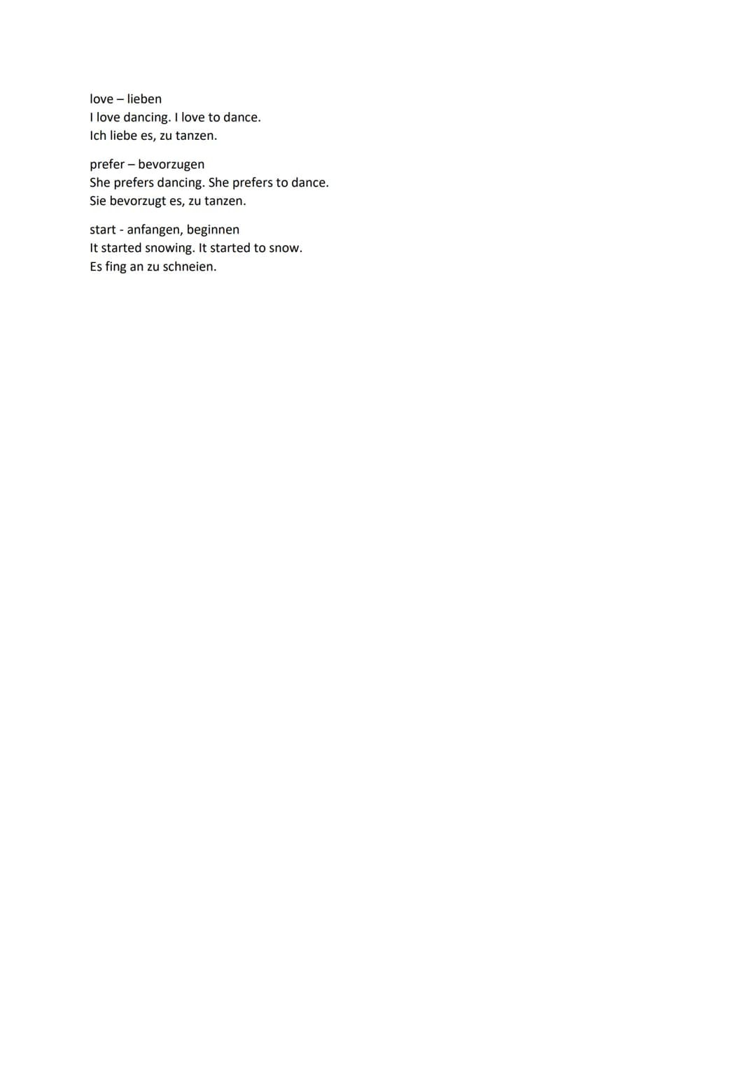 # Englisch Grammatik: Das Gerund/Gerundium
## Anwendung:
Gerundium
Das Gerundium ist eine Verbform - funktioniert wie ein Nomen
Es sieht aus