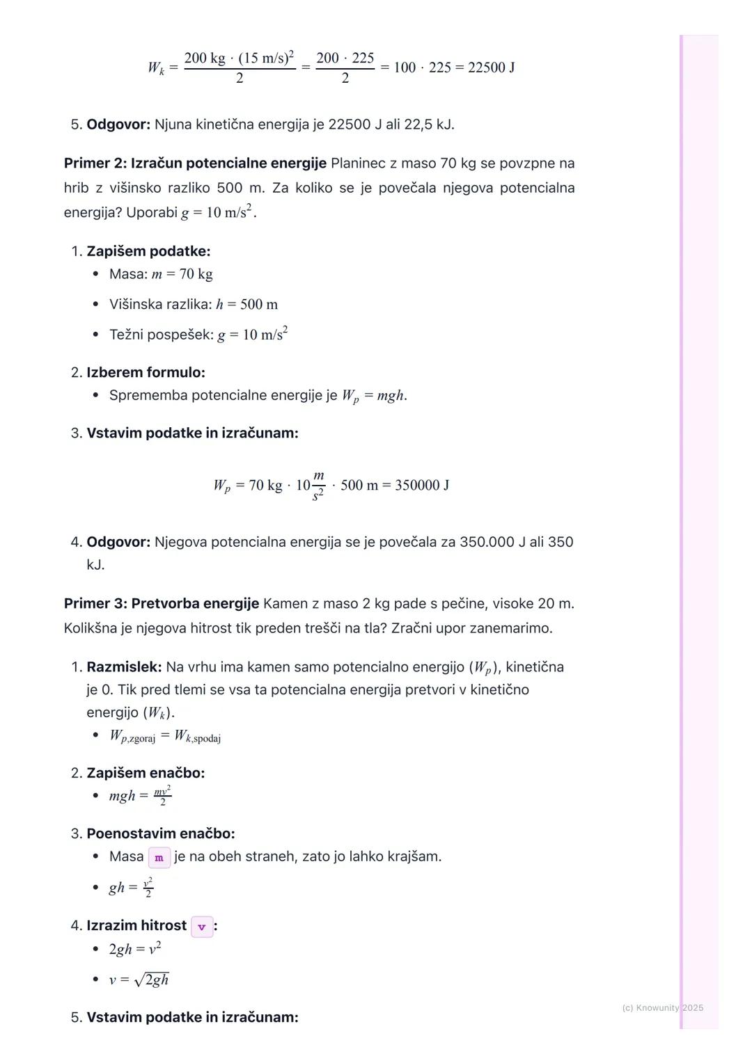 # Energija in njene oblike
Uvod v energijo
Energija je ena od osnovnih fizikalnih količin. V bistvu je to sposobnost telesa,
da opravlja d