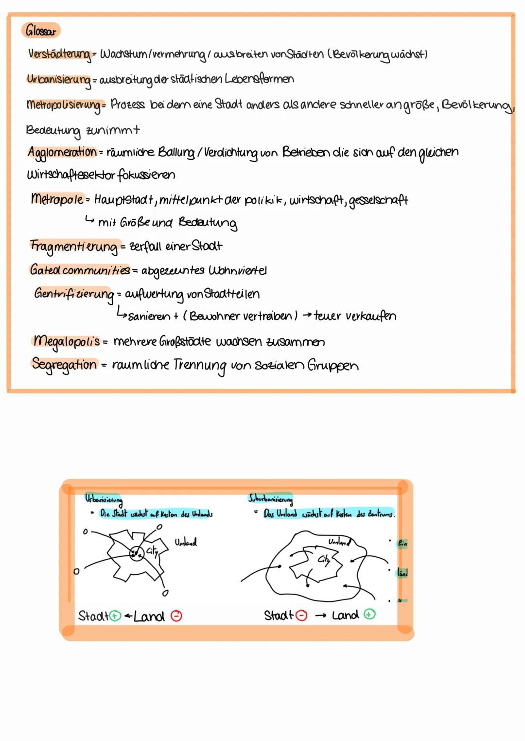 ~Stadtentwicklung
1. Warum wurde eine Stadt gegründet
1. Schut z $\rightarrow$ vor Feinden, Tieren $\rightarrow$ gemeinsam stärker
2. Hana