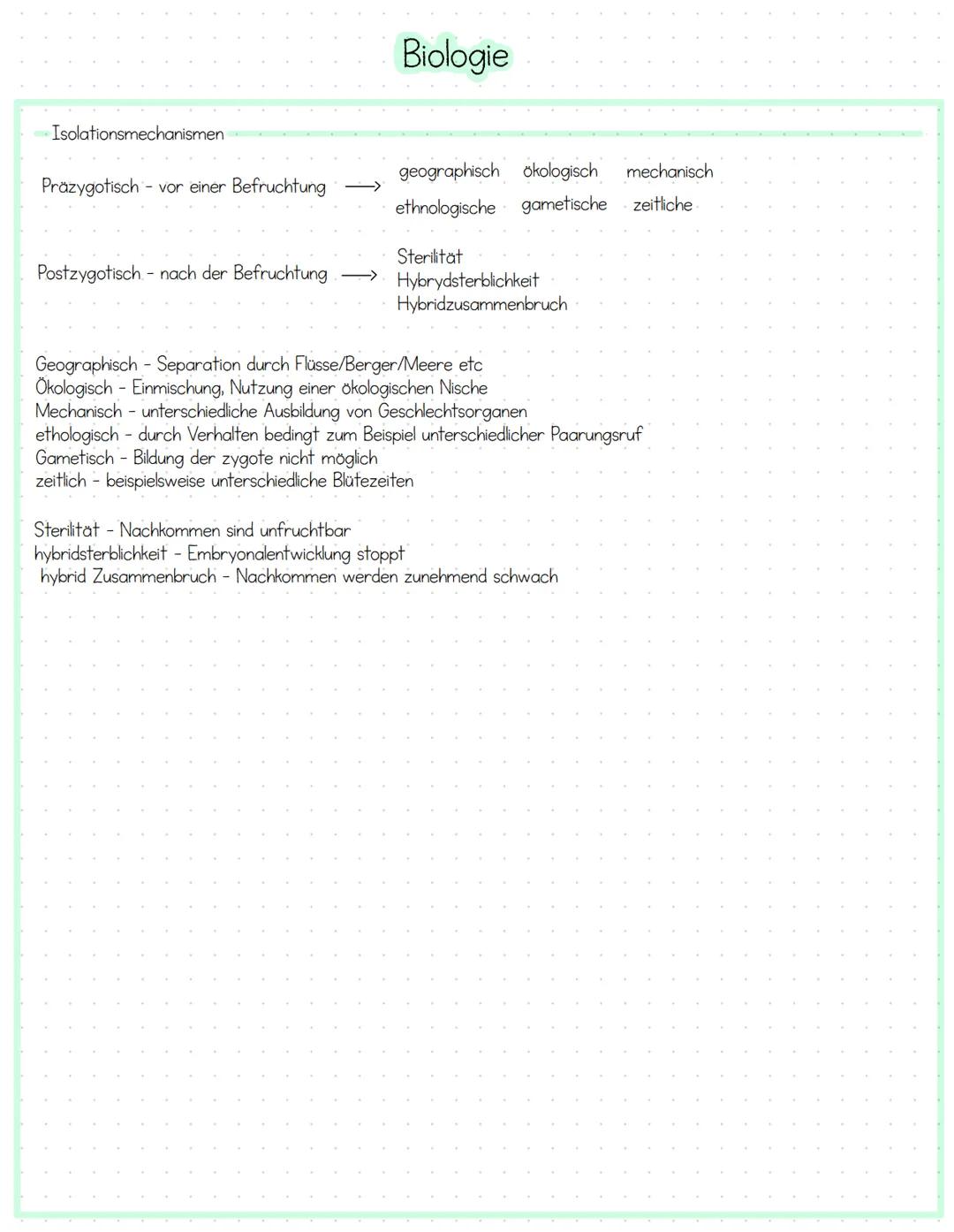 Biologie # Biologie
Evolution, Evolutionsfaktoren, Koevolution, Artenbildung
Artenbildung
Schrittweise Veränderung, Keine Entstehung
neue