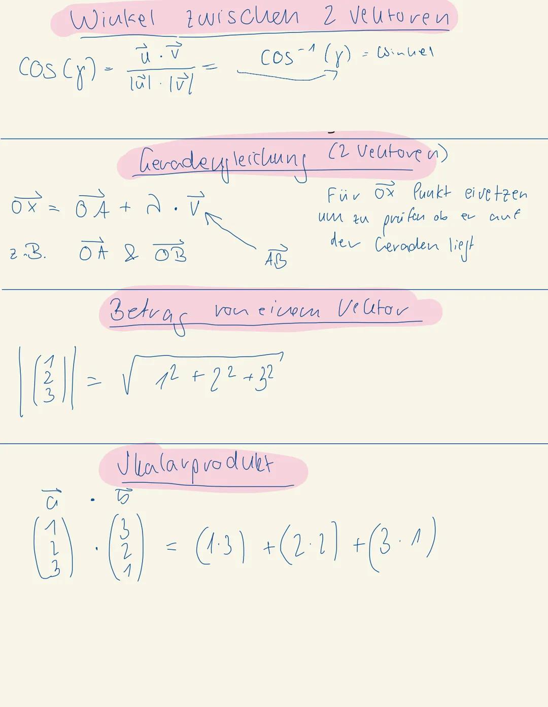 Vektoren berechnen
$\begin{pmatrix}1\\2\\3\end{pmatrix}$ $\longrightarrow$ $\begin{pmatrix}1\\2\\3\end{pmatrix}$ = $\begin{pmatrix}2\\4\\6\