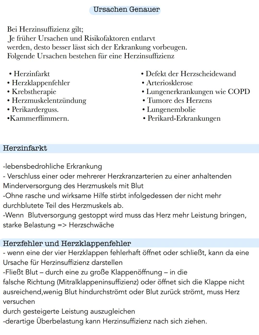 Herzinsuffizienz
Körper hilft sich selber durch vasokonstriktion (stellt Gefäße eng/ Blutdruck steigt an)
Harnproduktion wird unterdrückt
He